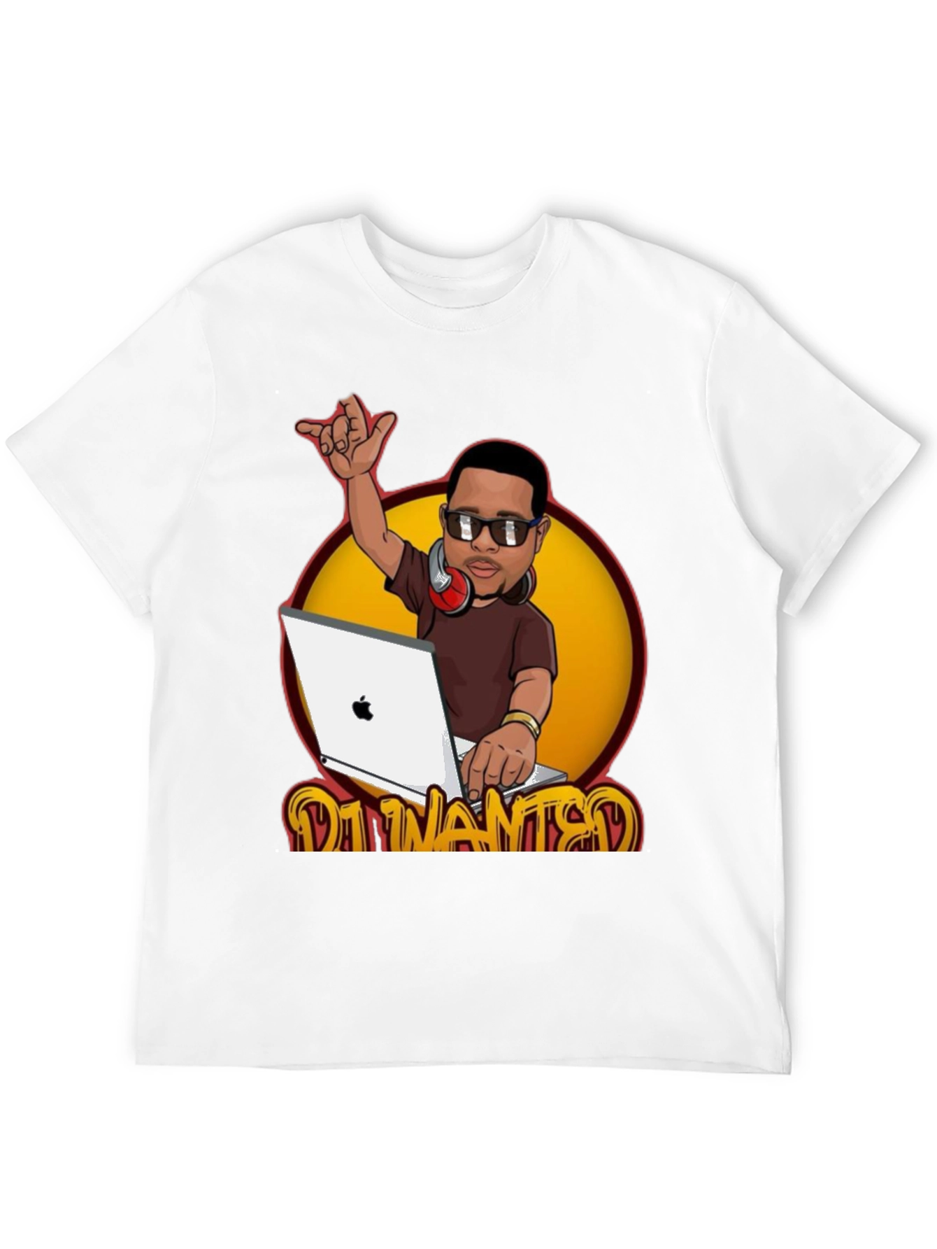 DJ Cartoon Graphic T-Shirt