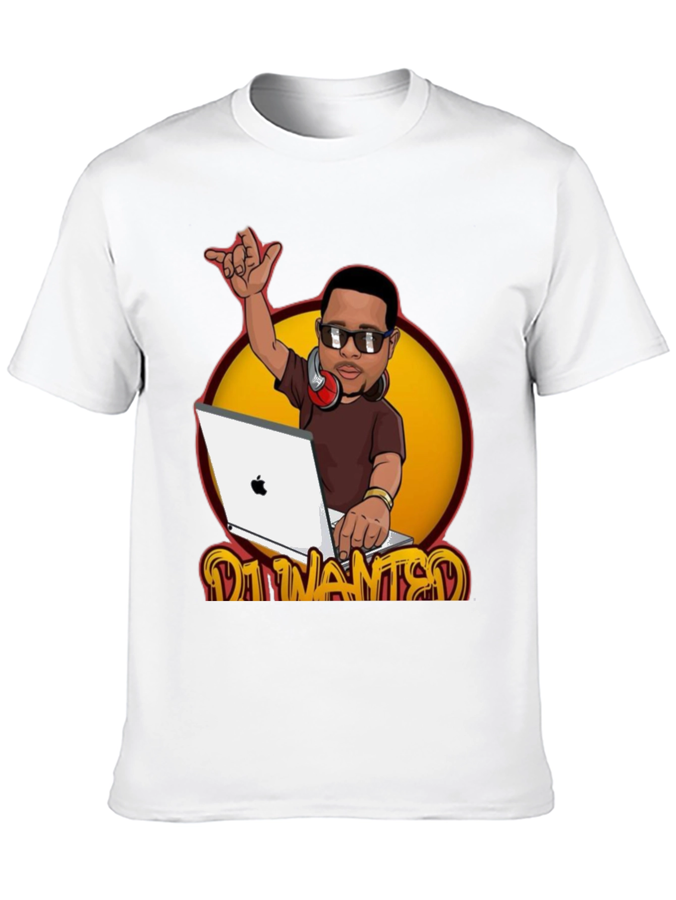 DJ Cartoon Graphic T-Shirt