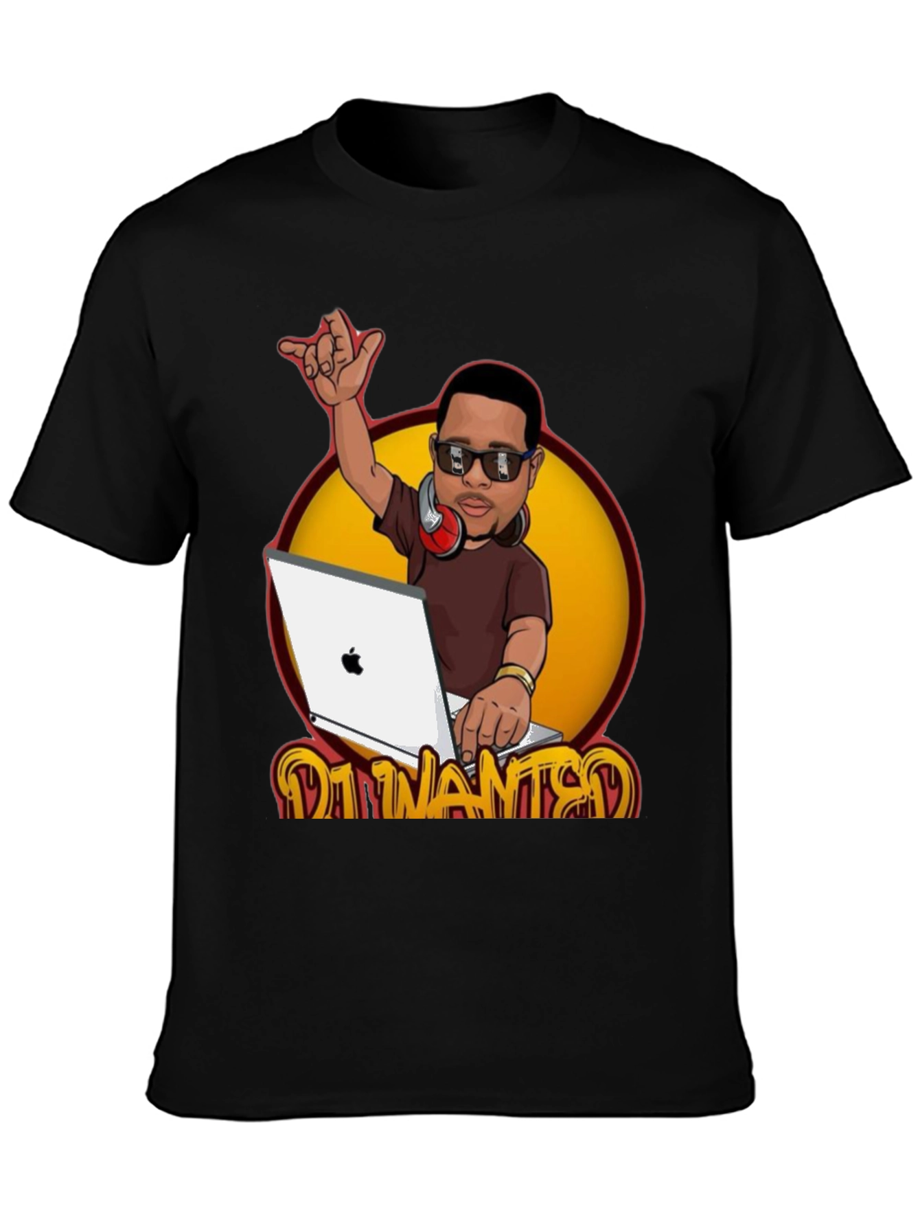 DJ Cartoon Graphic T-Shirt