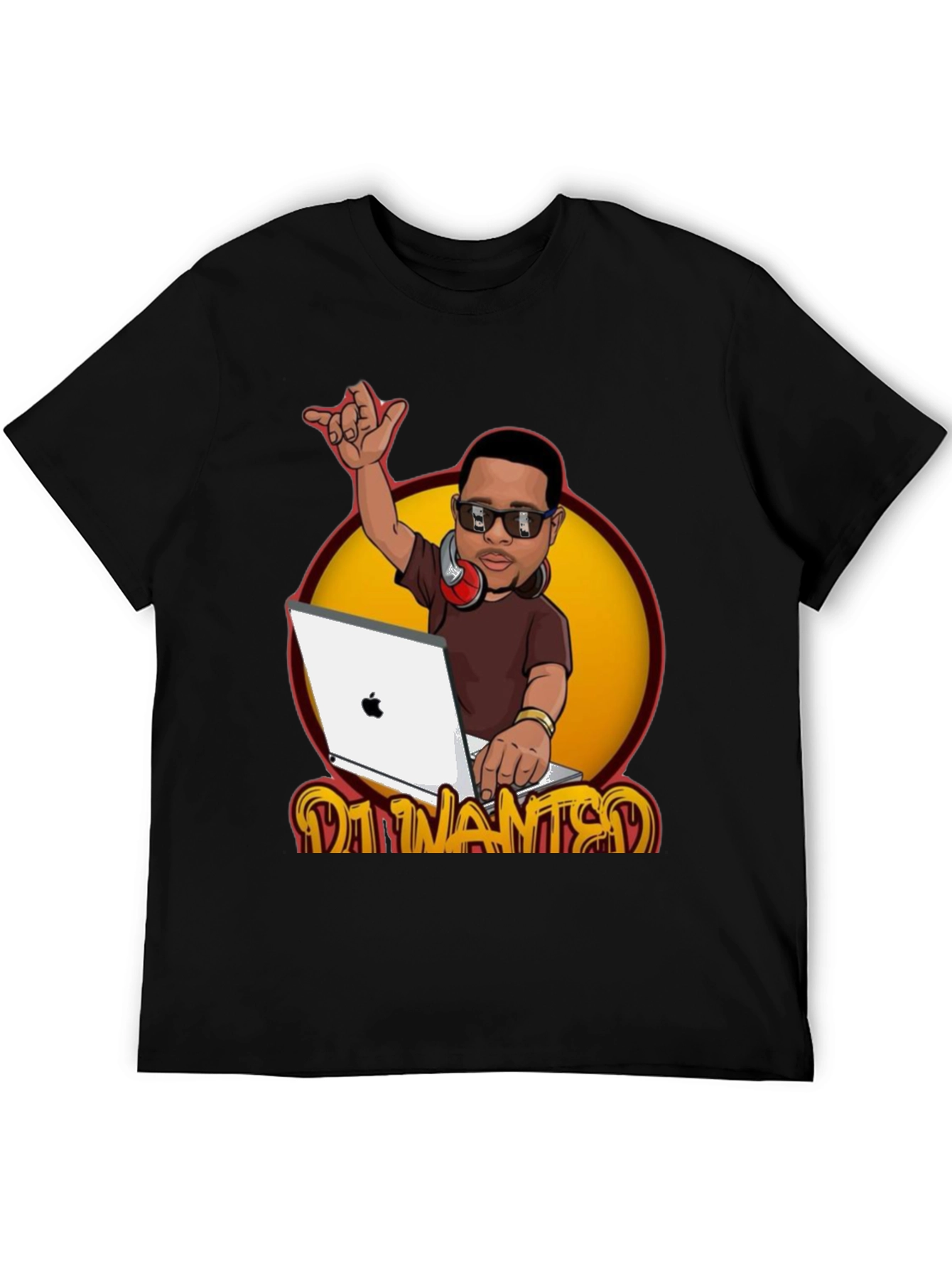 DJ Cartoon Graphic T-Shirt