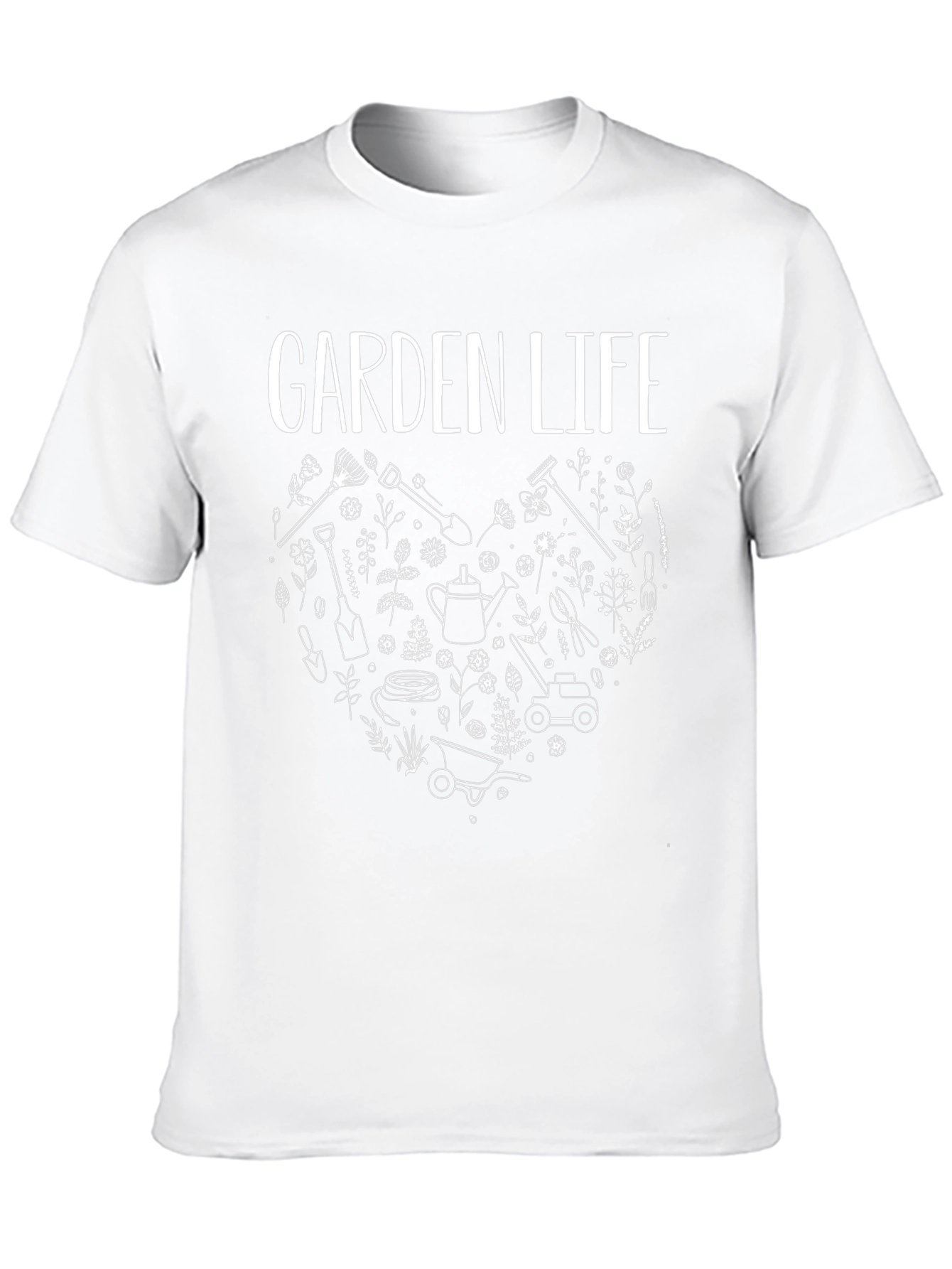 Garden Life T-Shirt - Gardening Heart Graphic Tee