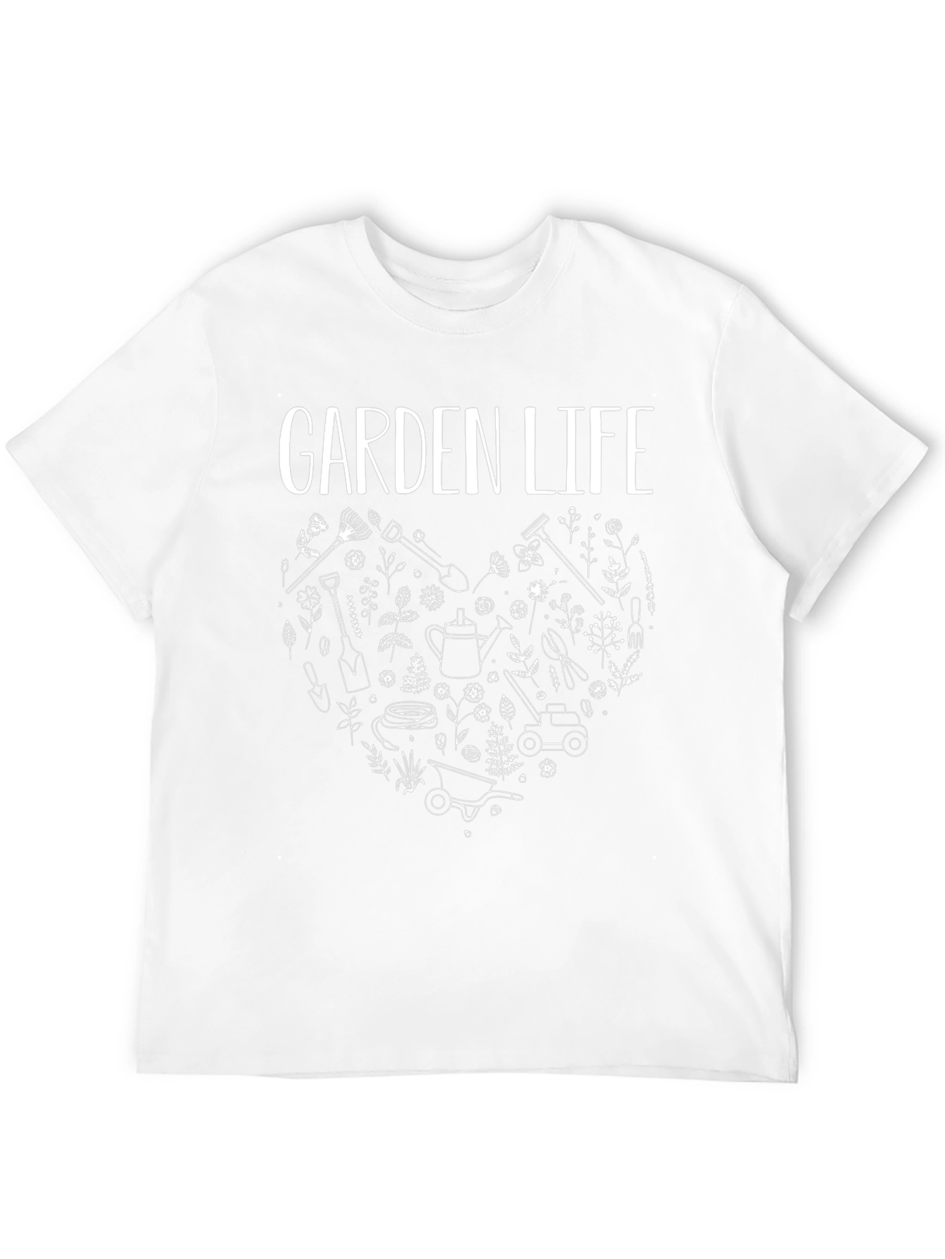 Garden Life T-Shirt - Gardening Heart Graphic Tee