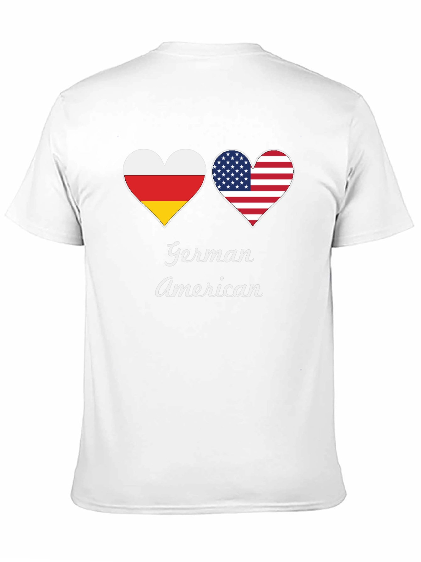 German American Flag Heart T-Shirt