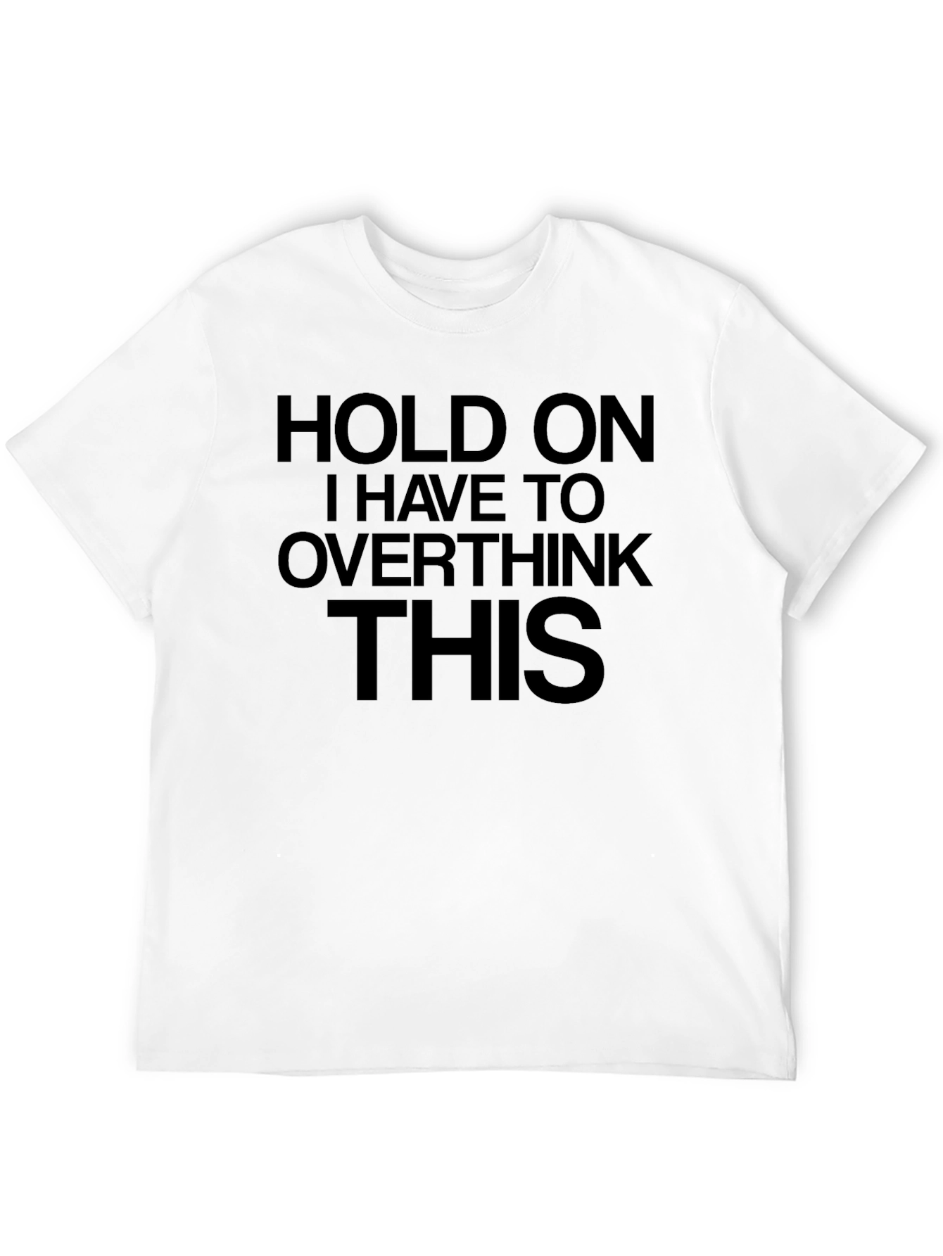 Overthink This Black Graphic Tee