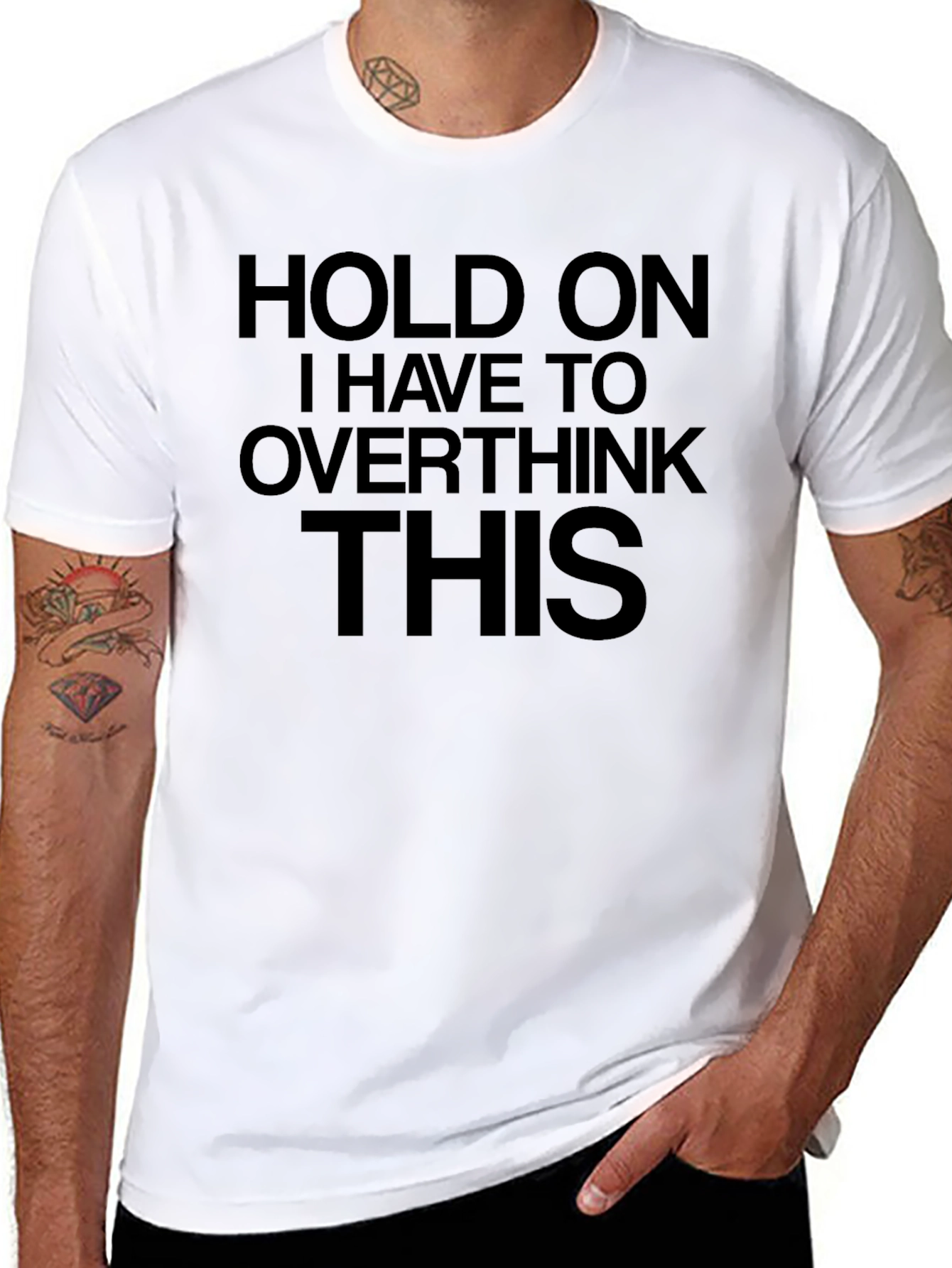 Overthink This Black Graphic Tee