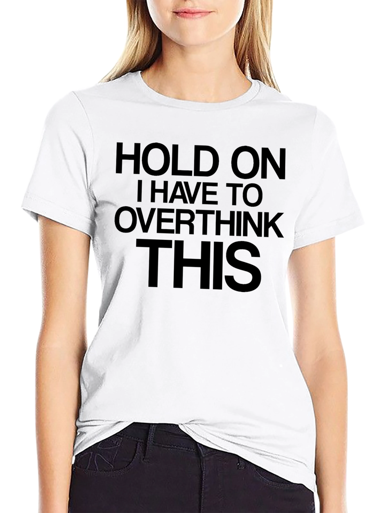 Overthink This Black Graphic Tee