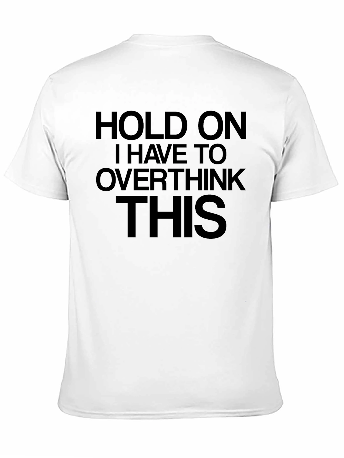 Overthink This Black Graphic Tee