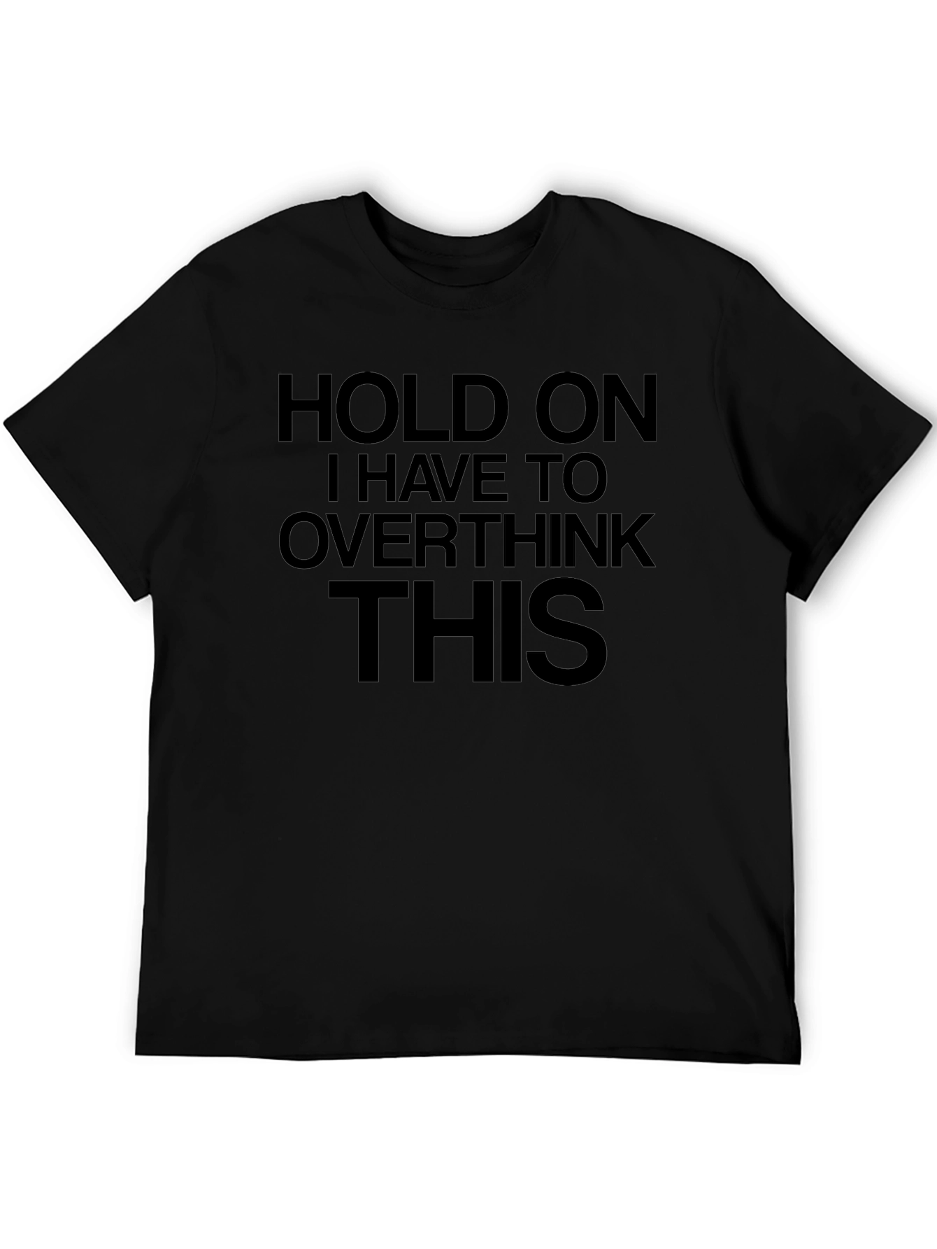 Overthink This Black Graphic Tee