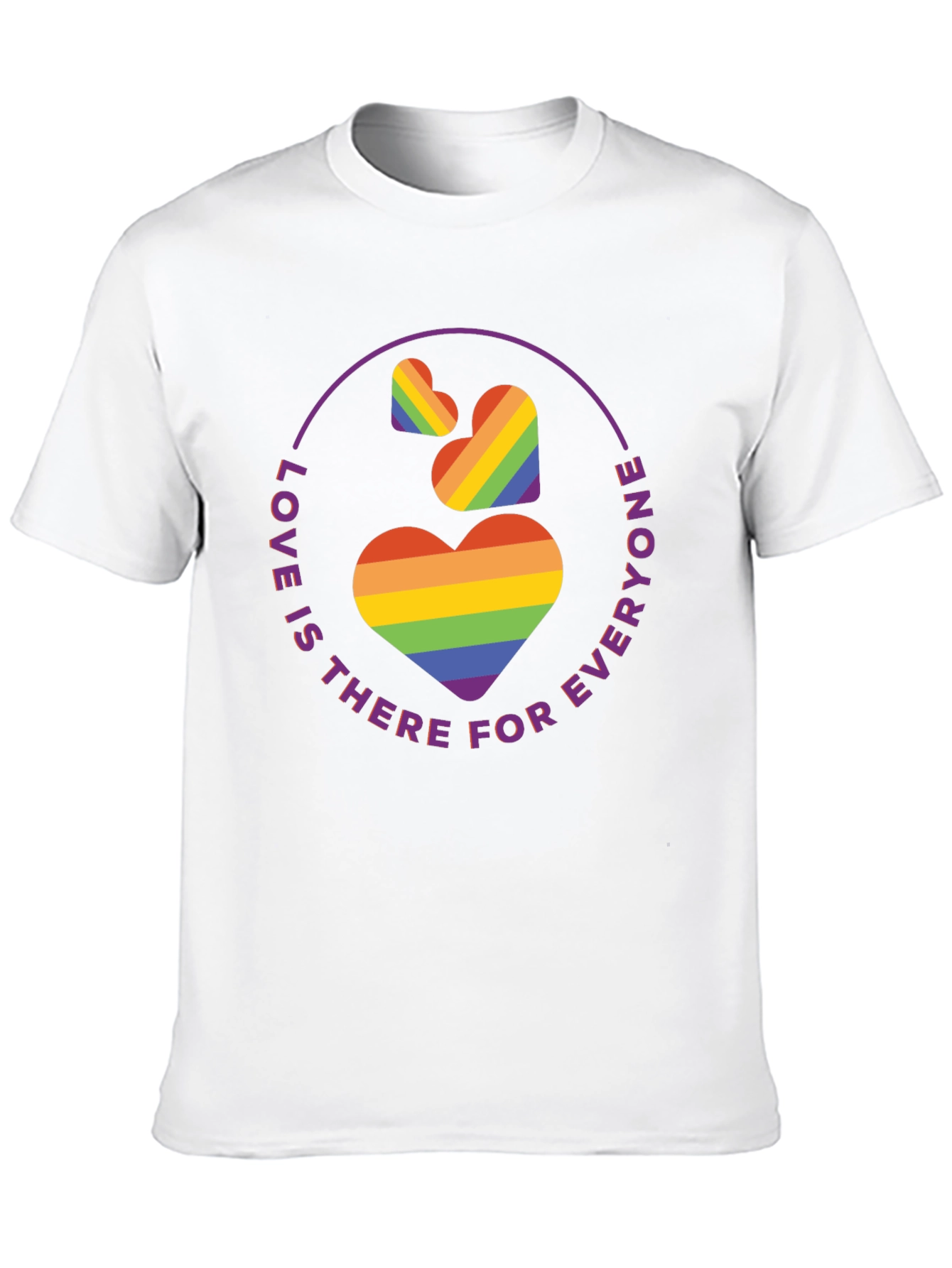 Love is for Everyone Rainbow Heart Tee
