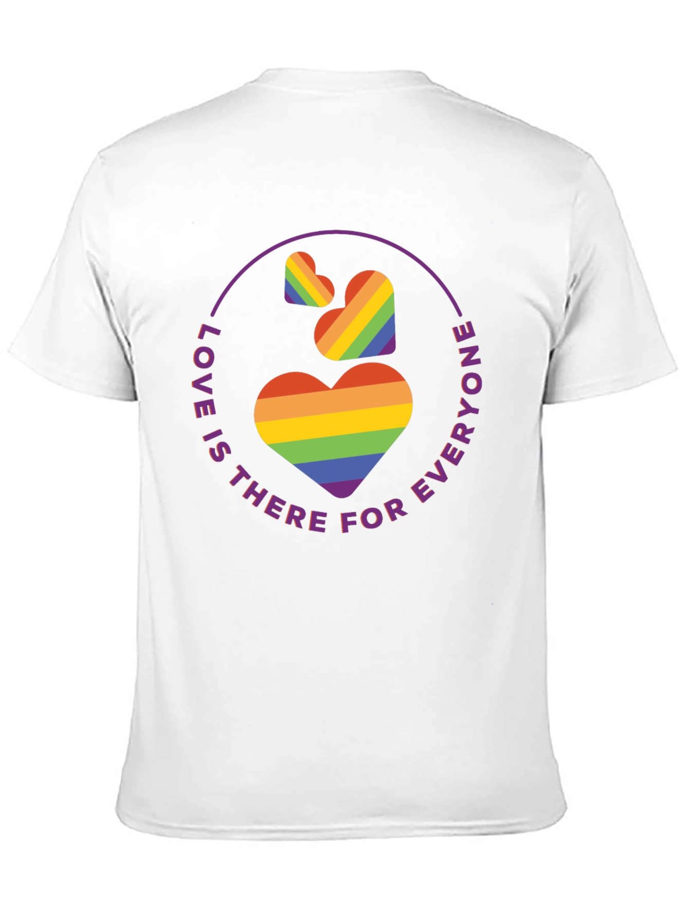 Love is for Everyone Rainbow Heart Tee
