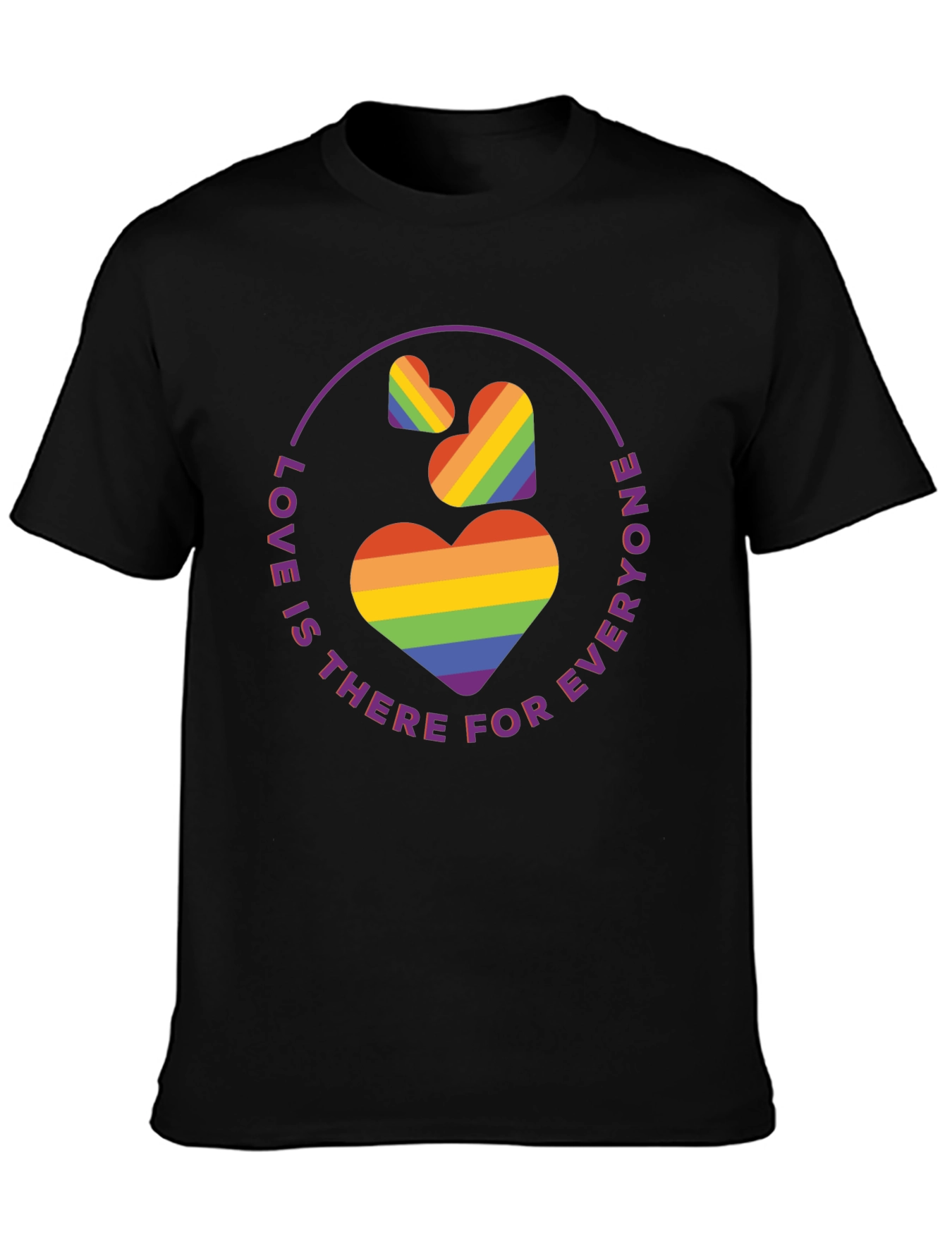 Love is for Everyone Rainbow Heart Tee