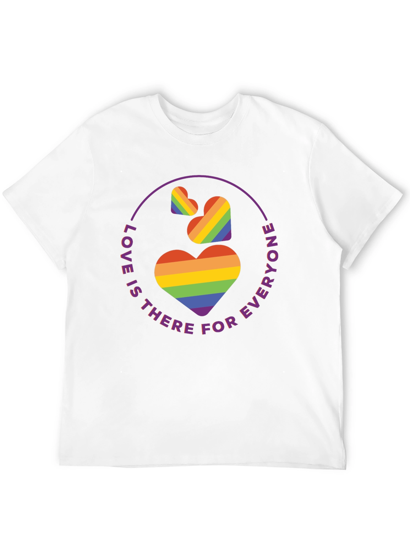 Love is for Everyone Rainbow Heart Tee