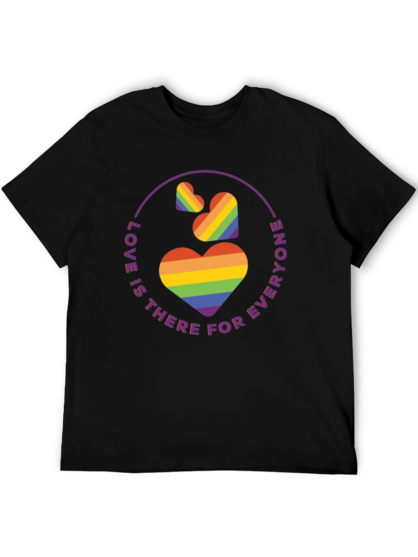 Love is for Everyone Rainbow Heart Tee