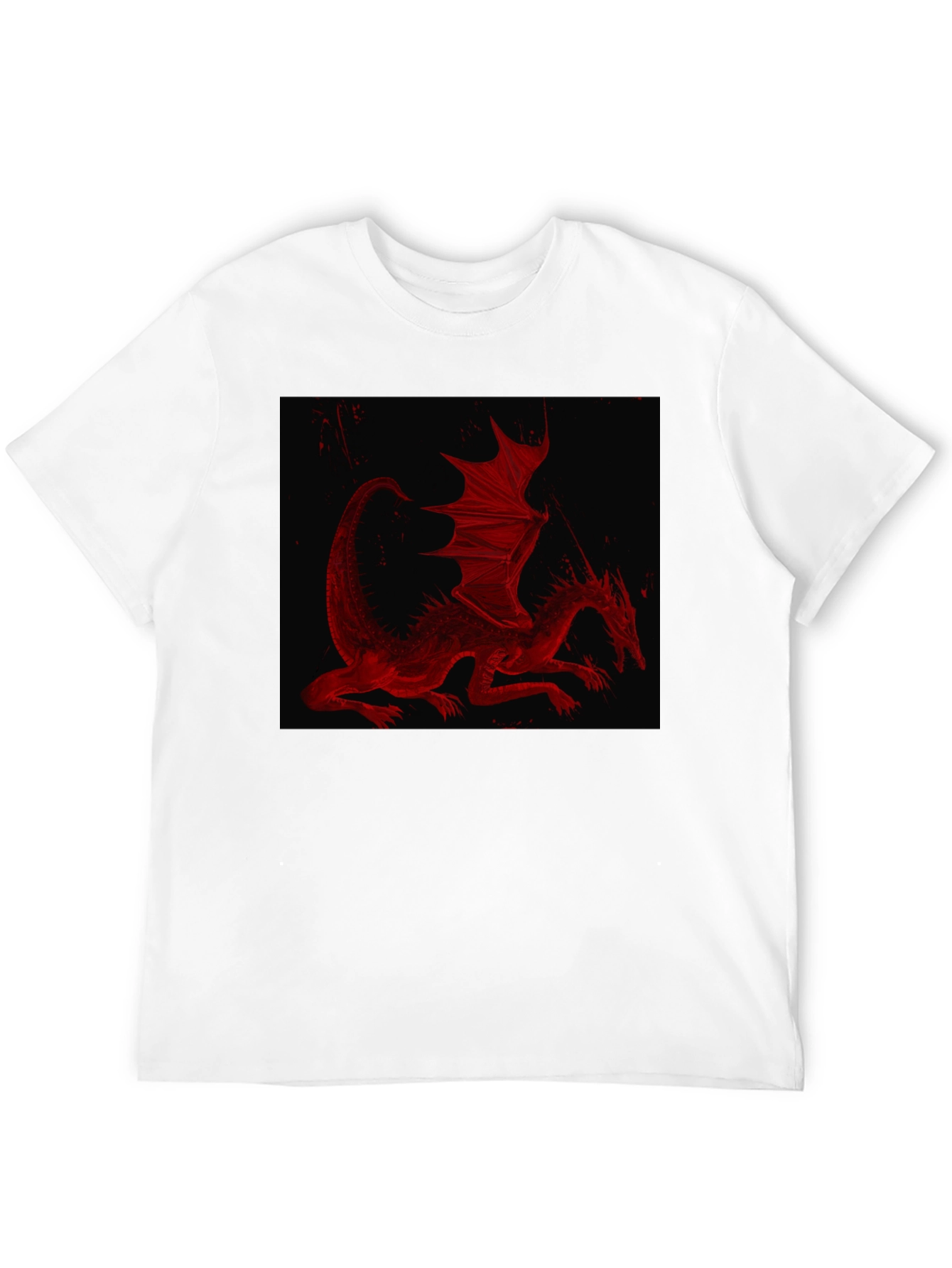 Red Dragon Graphic T-Shirt - Black
