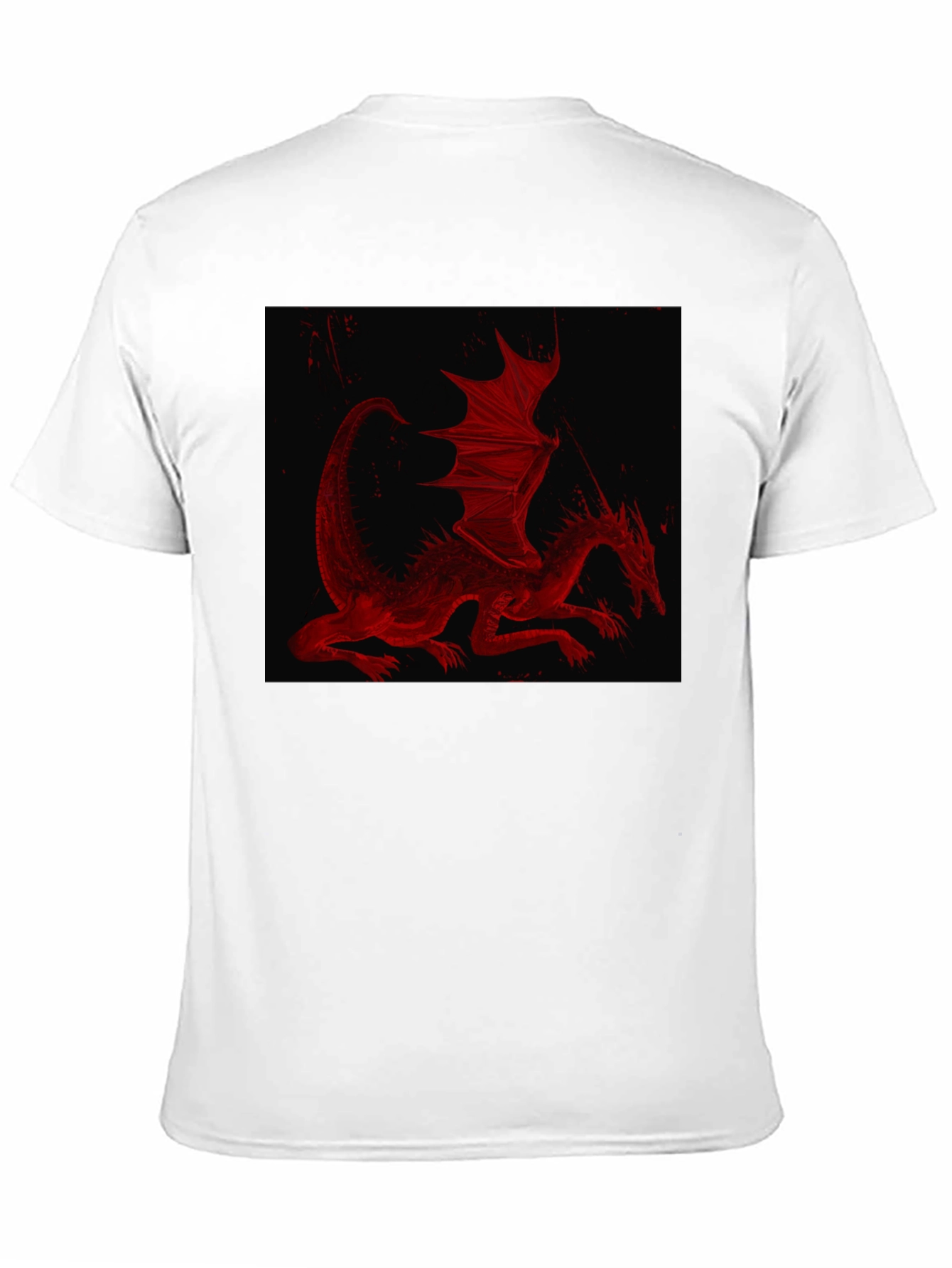 Red Dragon Graphic T-Shirt - Black