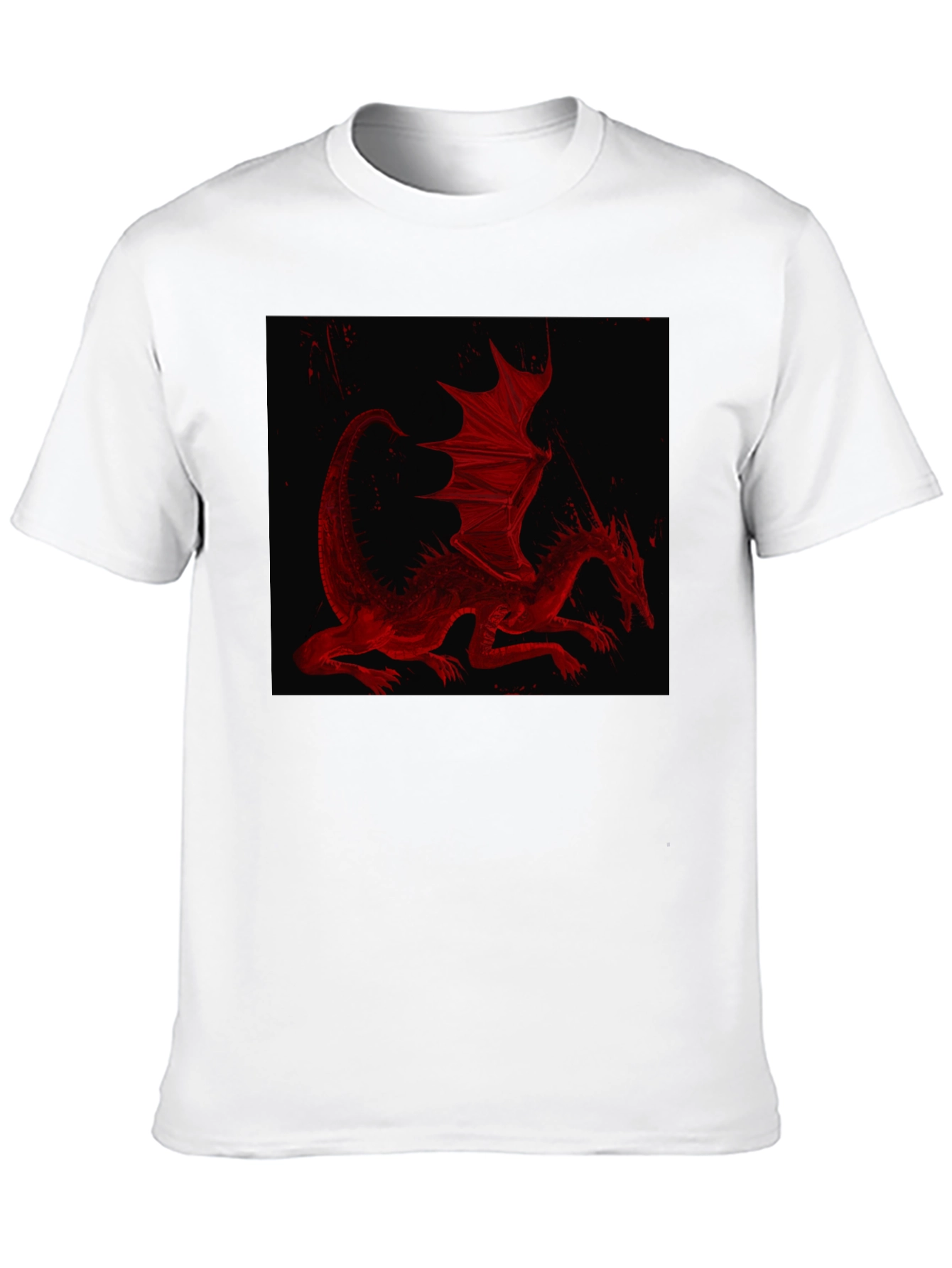 Red Dragon Graphic T-Shirt - Black