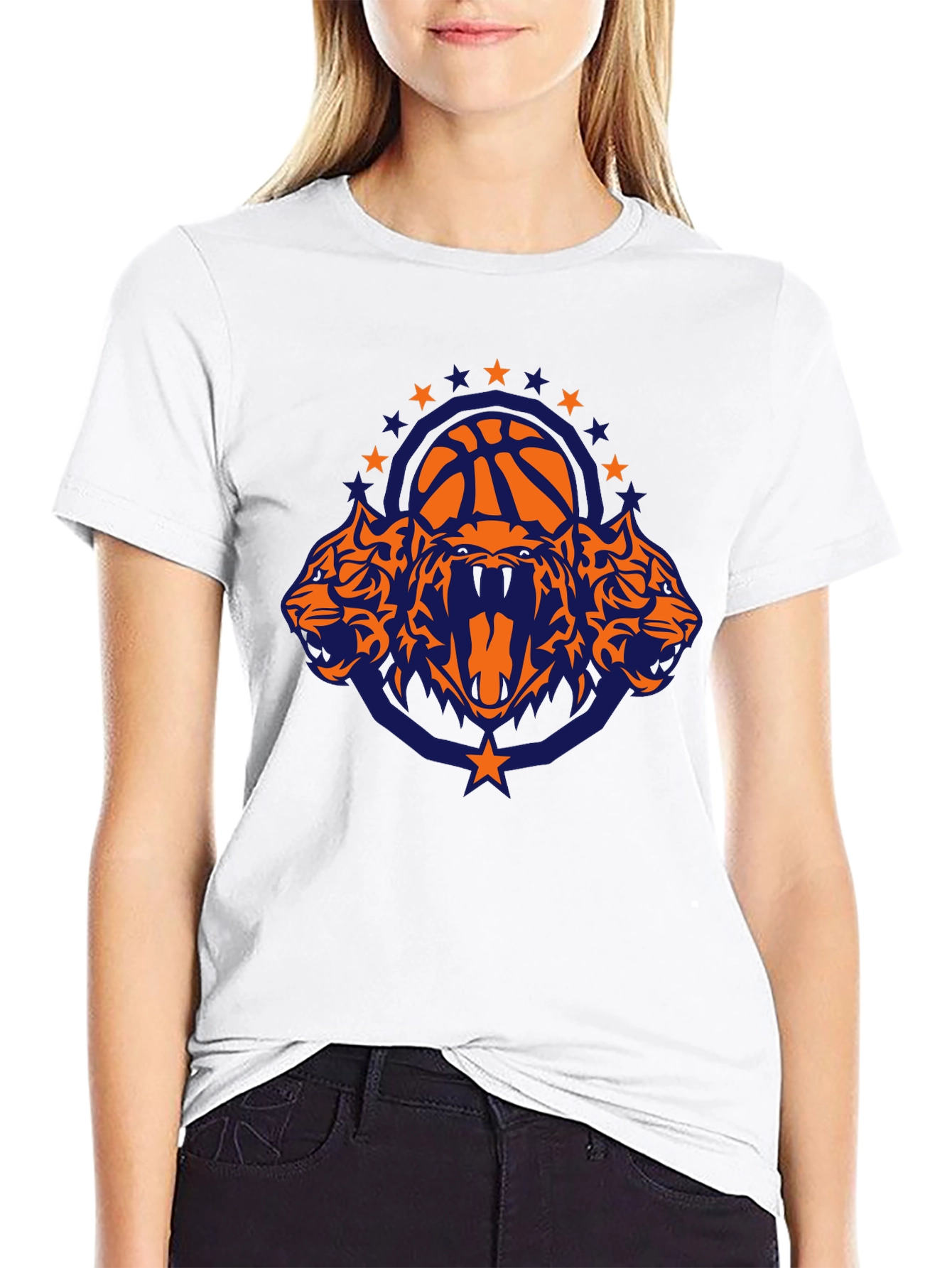 Tigers Basketball Graphic T-Shirt