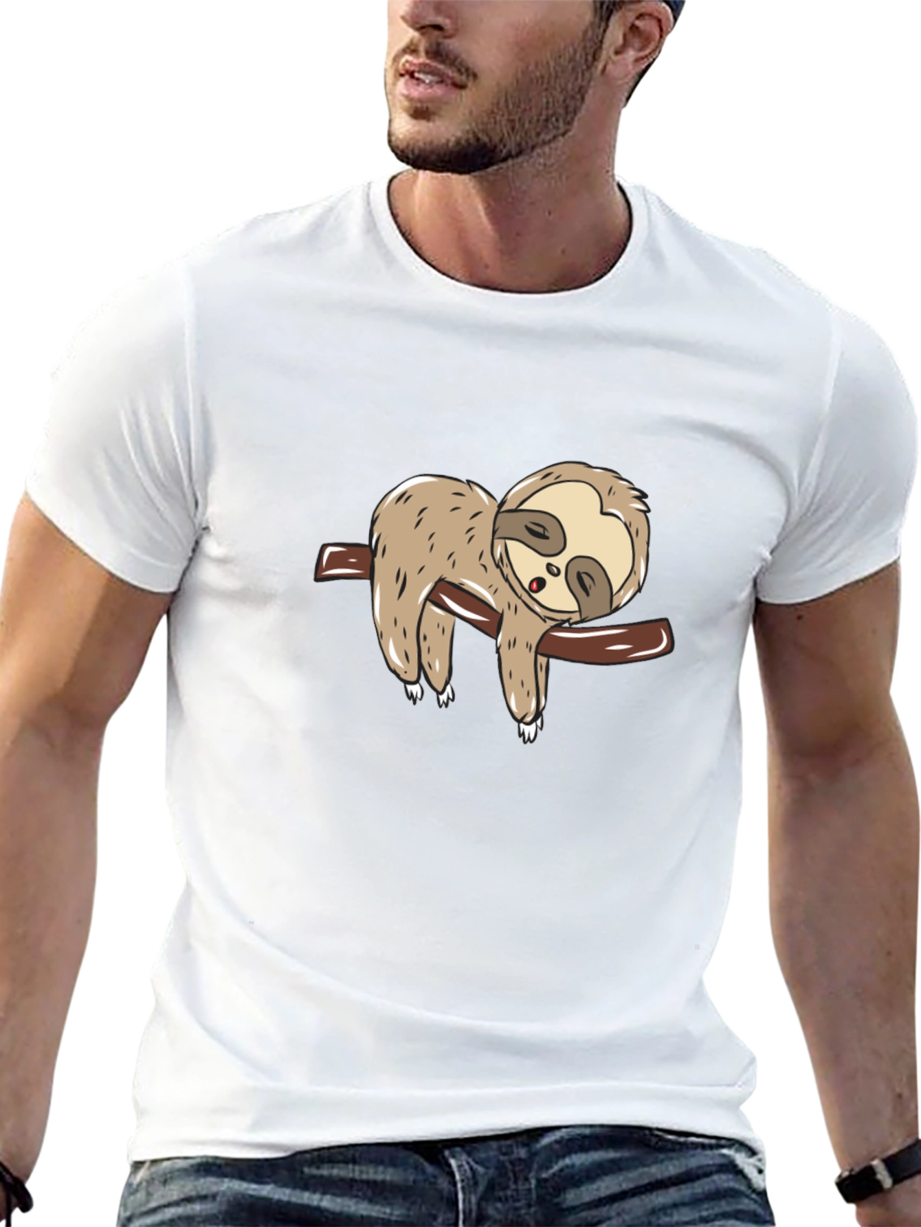 Sloth Nap T-Shirt - Relaxed Fit Tee