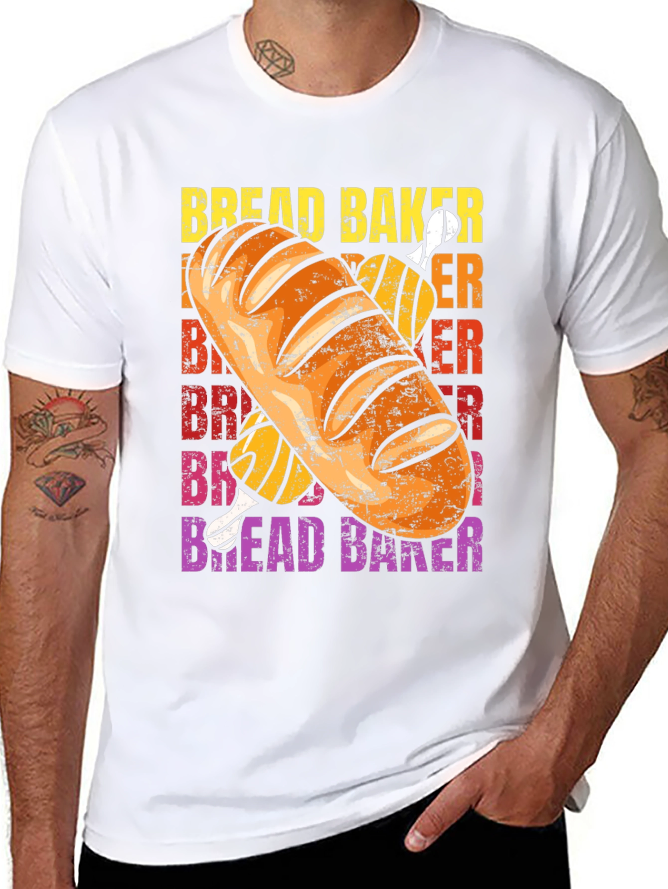 Bread Baker Graphic T-Shirt - Black