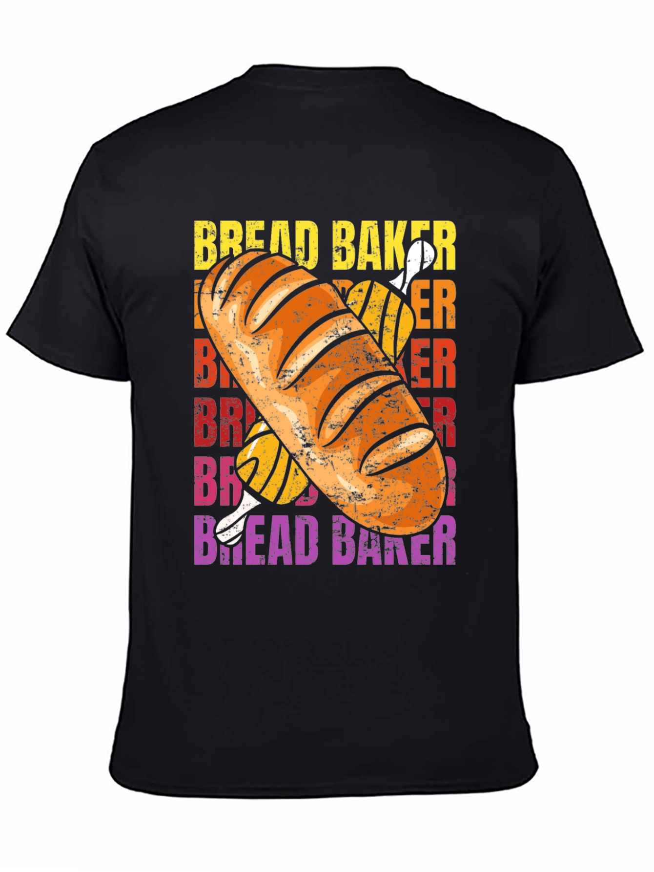 Bread Baker Graphic T-Shirt - Black