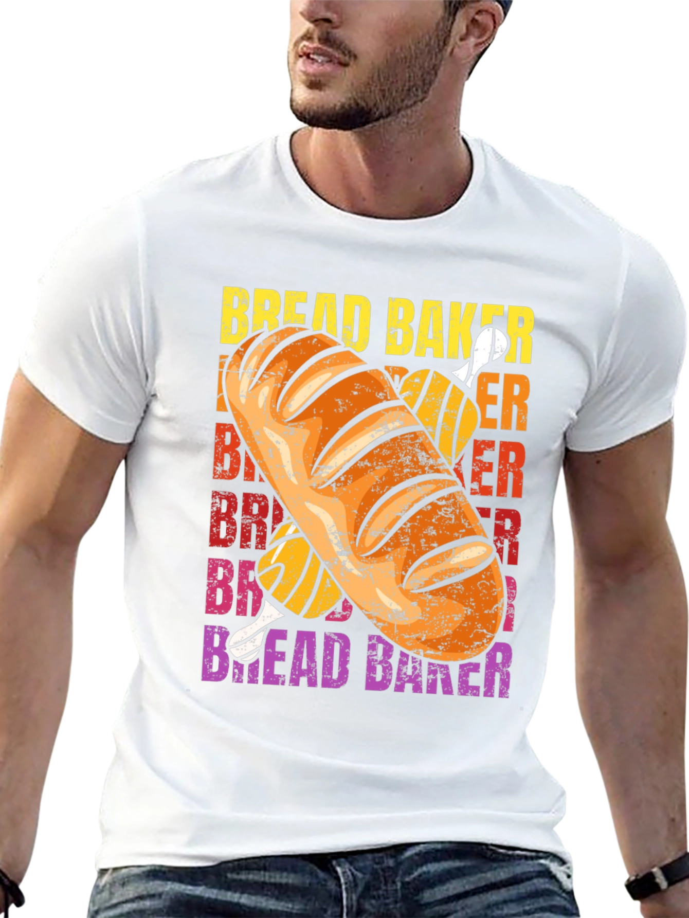 Bread Baker Graphic T-Shirt - Black