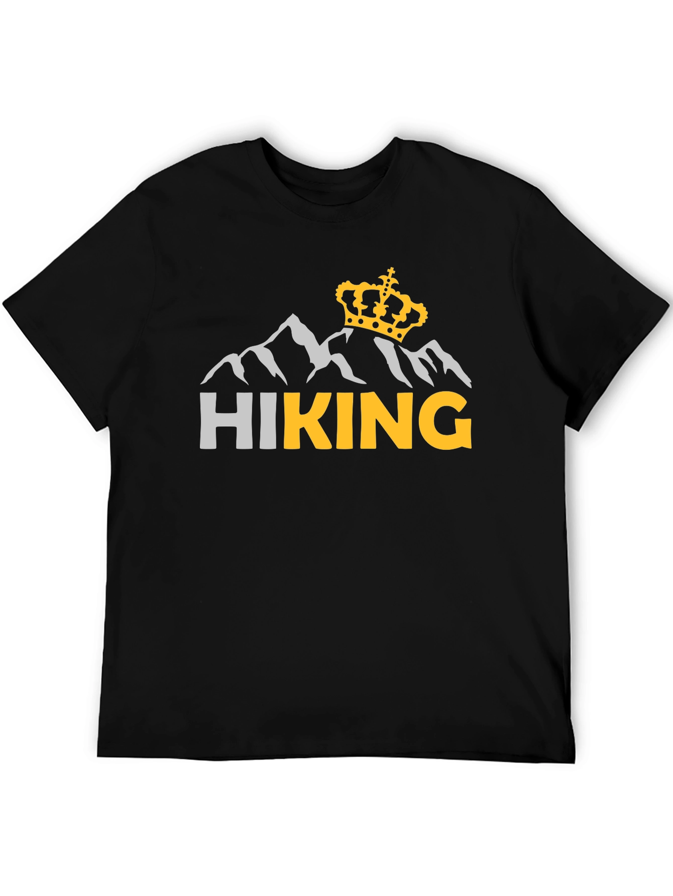 Hiking King Graphic T-Shirt - Black Tee