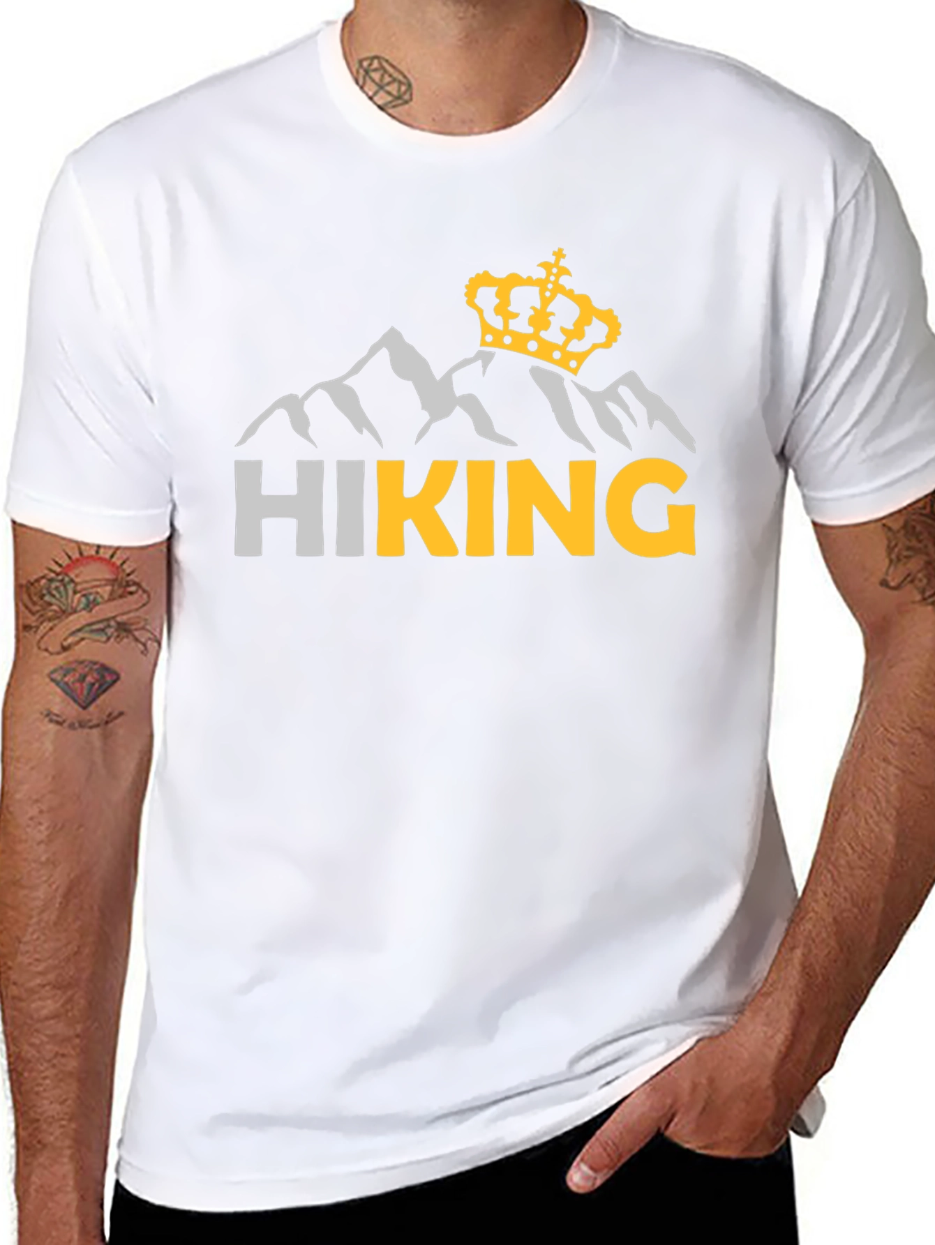 Hiking King Graphic T-Shirt - Black Tee
