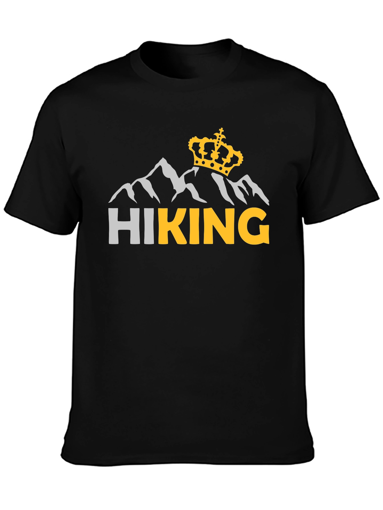 Hiking King Graphic T-Shirt - Black Tee