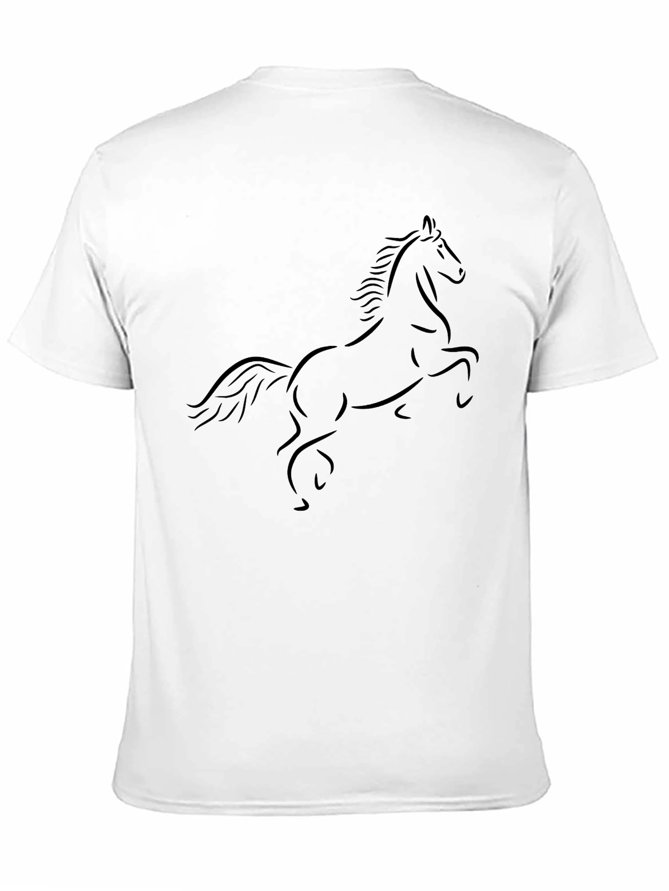 Black Horse Silhouette Graphic Tee