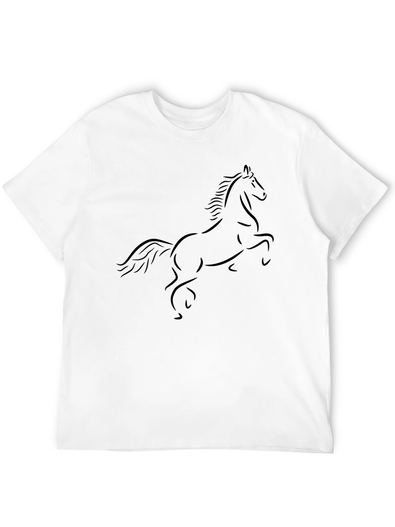Black Horse Silhouette Graphic Tee