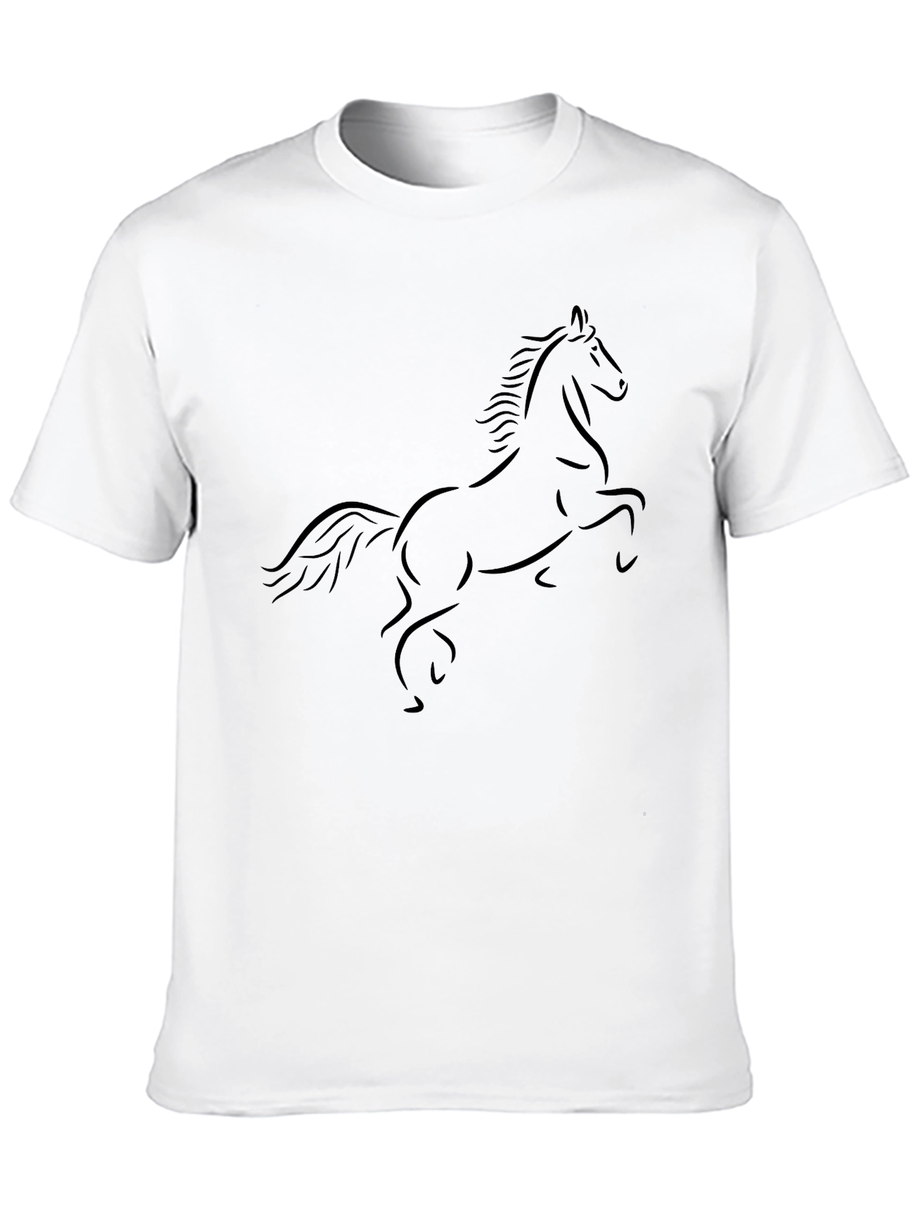 Black Horse Silhouette Graphic Tee