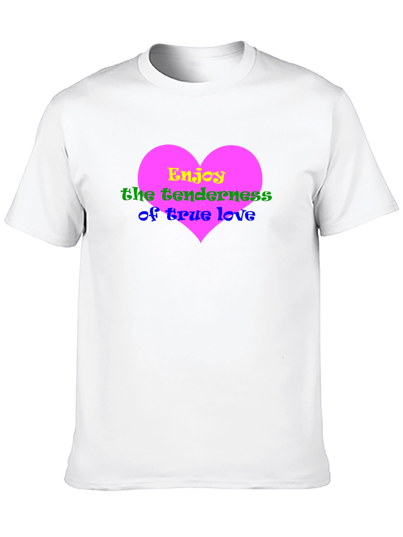 Heart Love Graphic Black T-Shirt