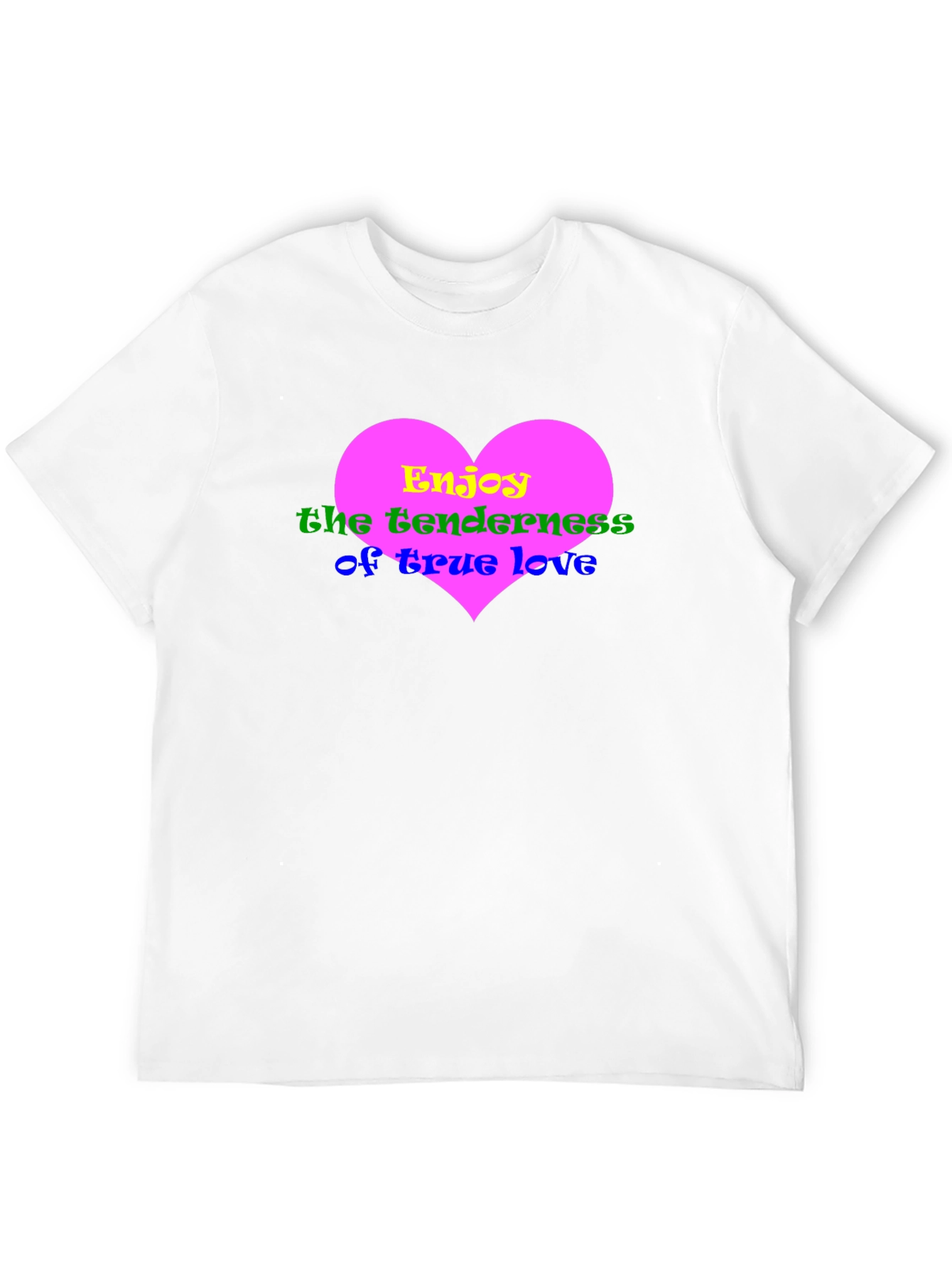 Heart Love Graphic Black T-Shirt