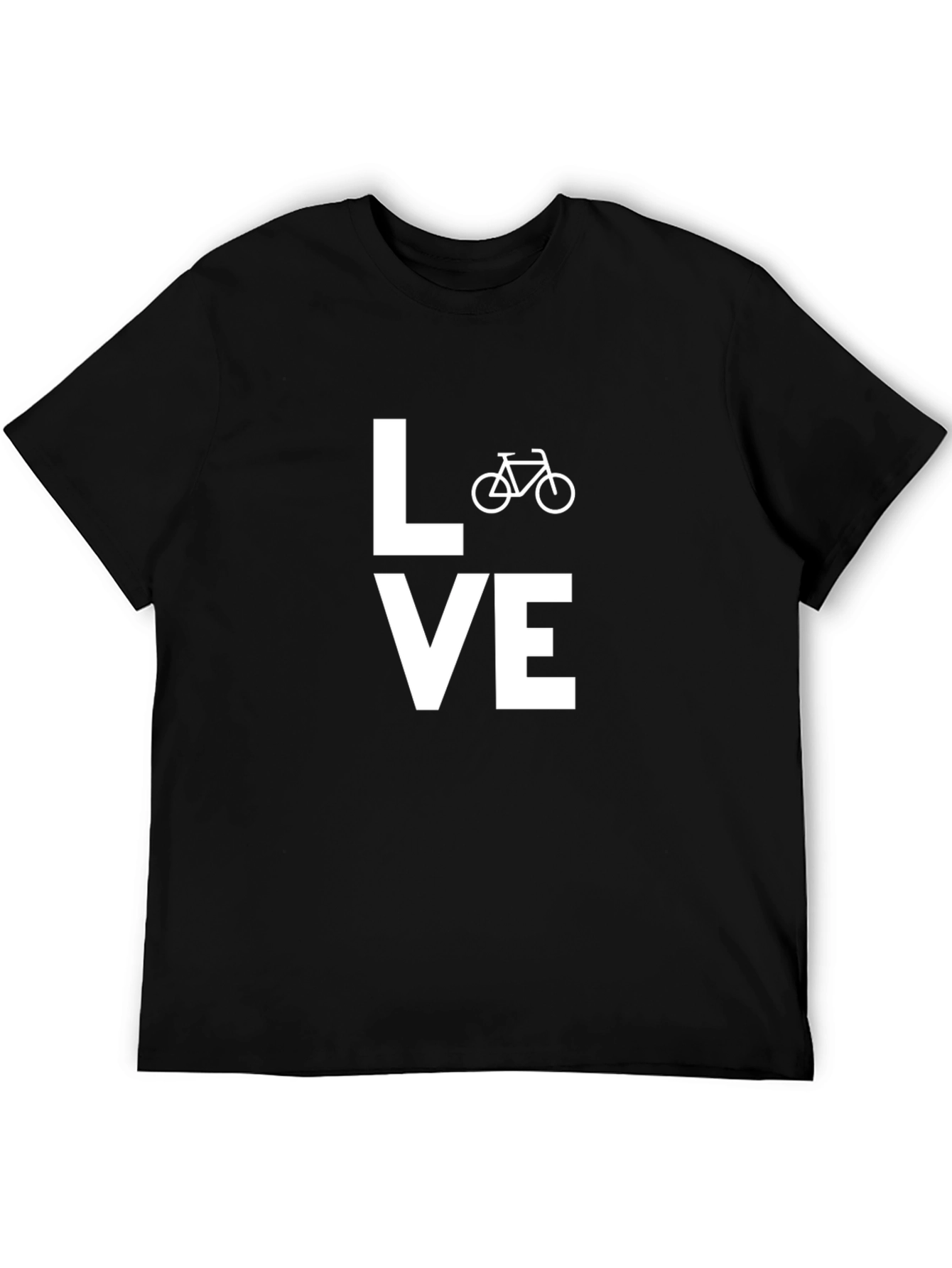 Love Biking Tee - Black Casual T-Shirt