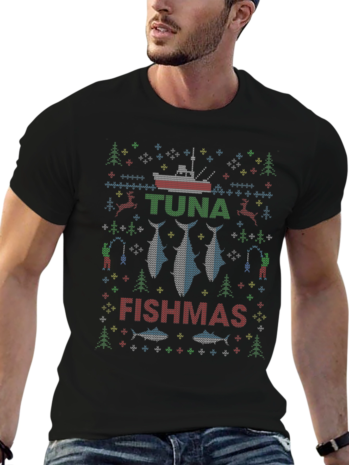 Tuna Fishmas Ugly Christmas Sweater T-shirt