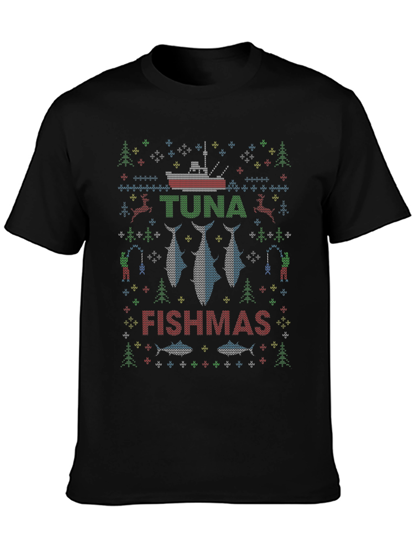 Tuna Fishmas Ugly Christmas Sweater T-shirt