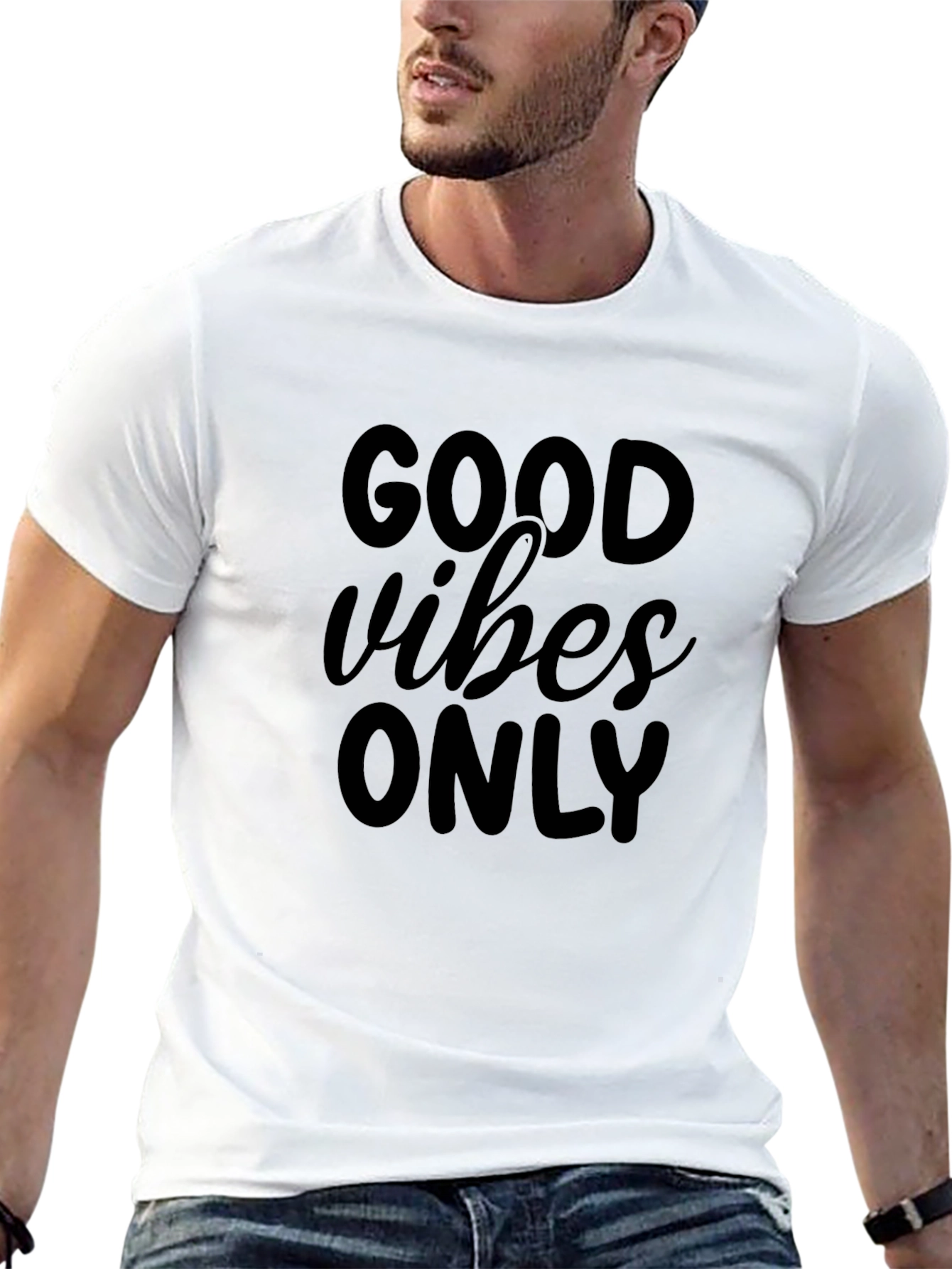 Good Vibes Only Black Graphic Tee