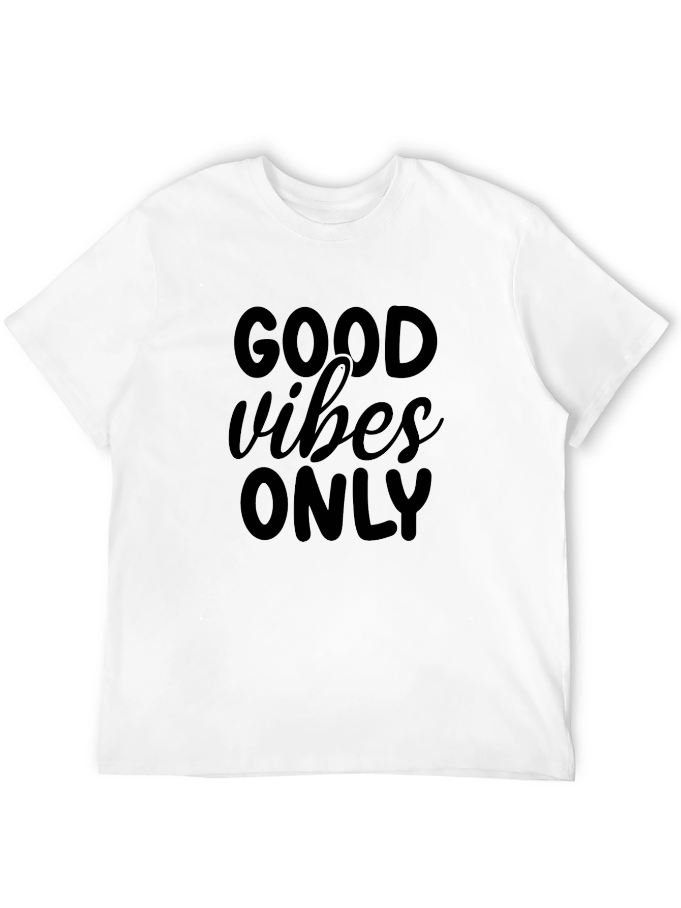 Good Vibes Only Black Graphic Tee