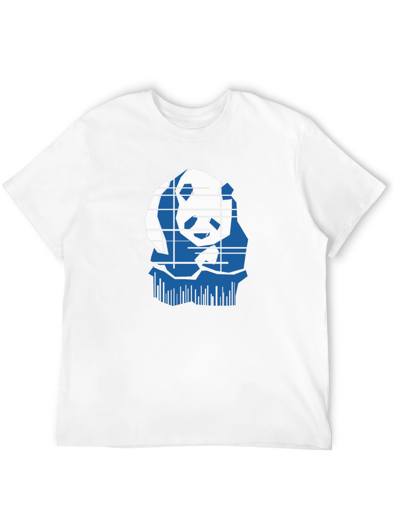 Stylish Panda Graphic Tee - Black