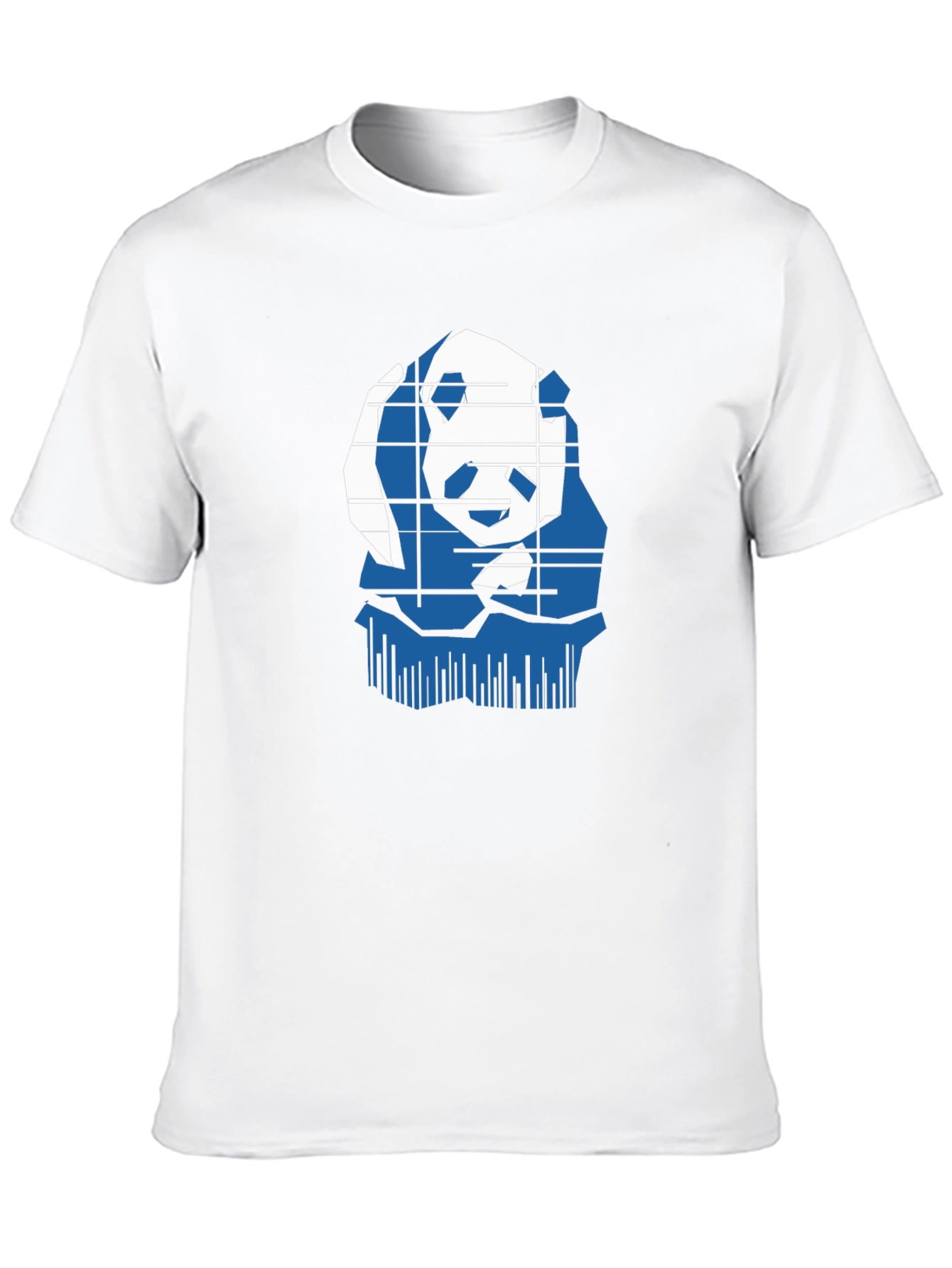 Stylish Panda Graphic Tee - Black
