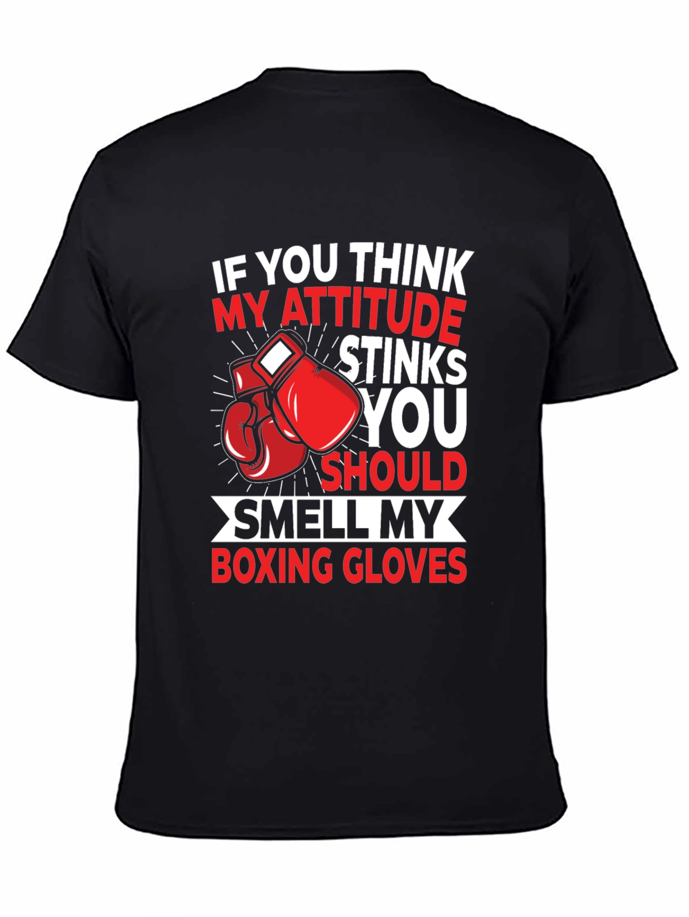 Attitude Stinks Boxing Gloves Graphic Tee