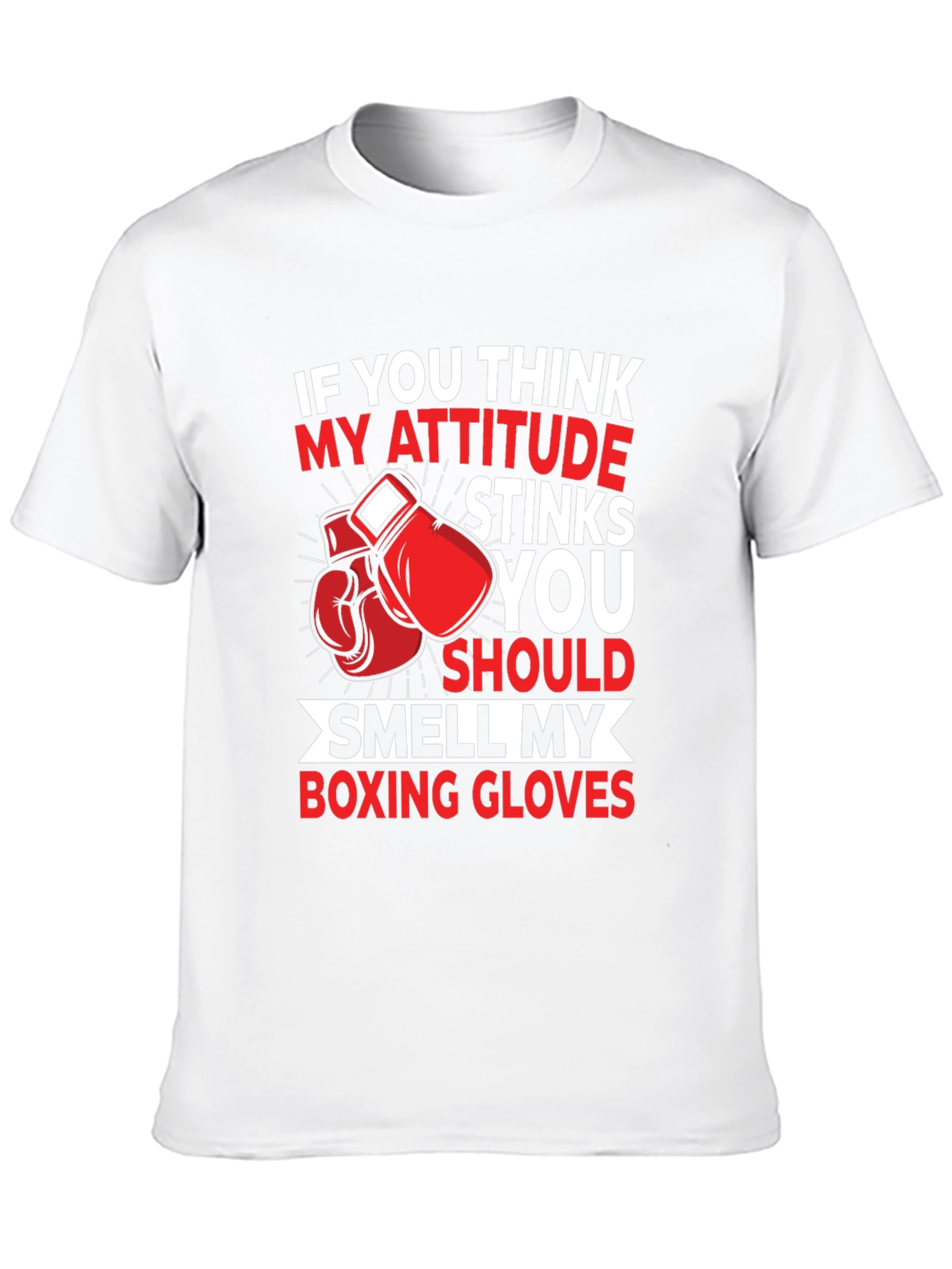 Attitude Stinks Boxing Gloves Graphic Tee