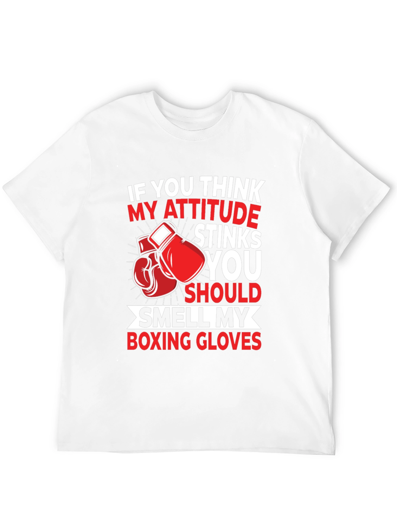 Attitude Stinks Boxing Gloves Graphic Tee
