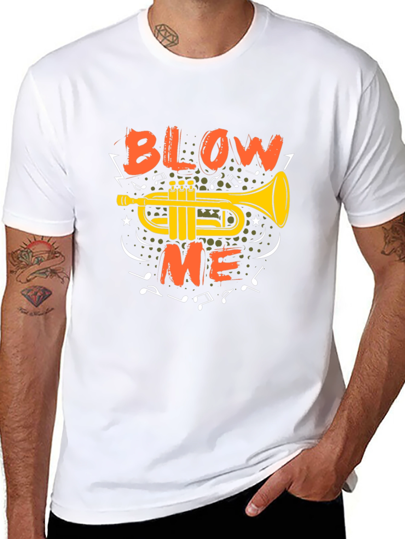 Blow Me Trumpet Graphic T-Shirt - Music Lover Tee