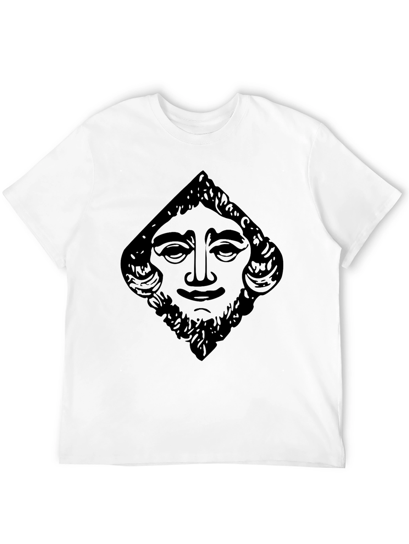 Graphic Tee - Bearded Face Design
