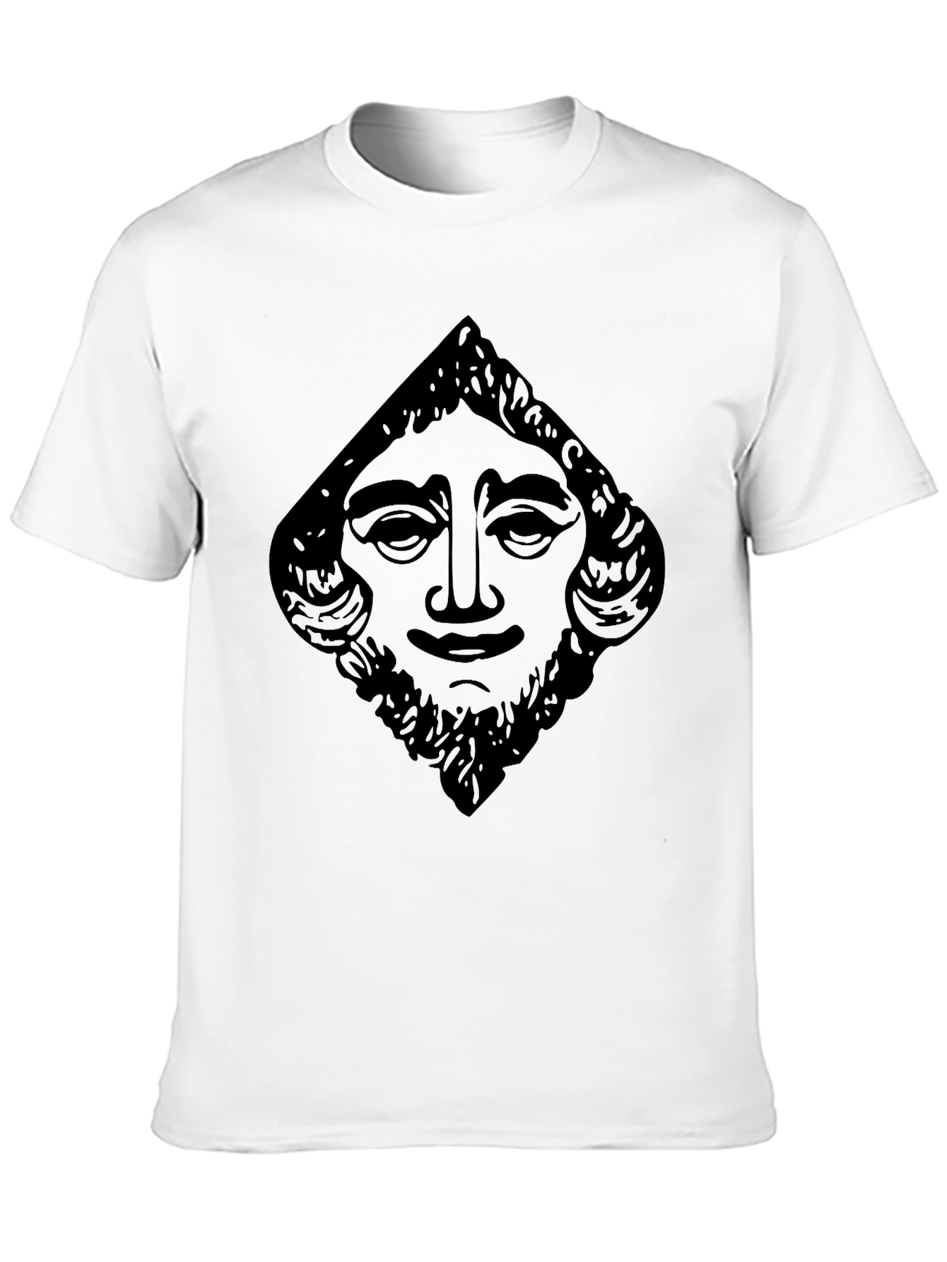 Graphic Tee - Bearded Face Design
