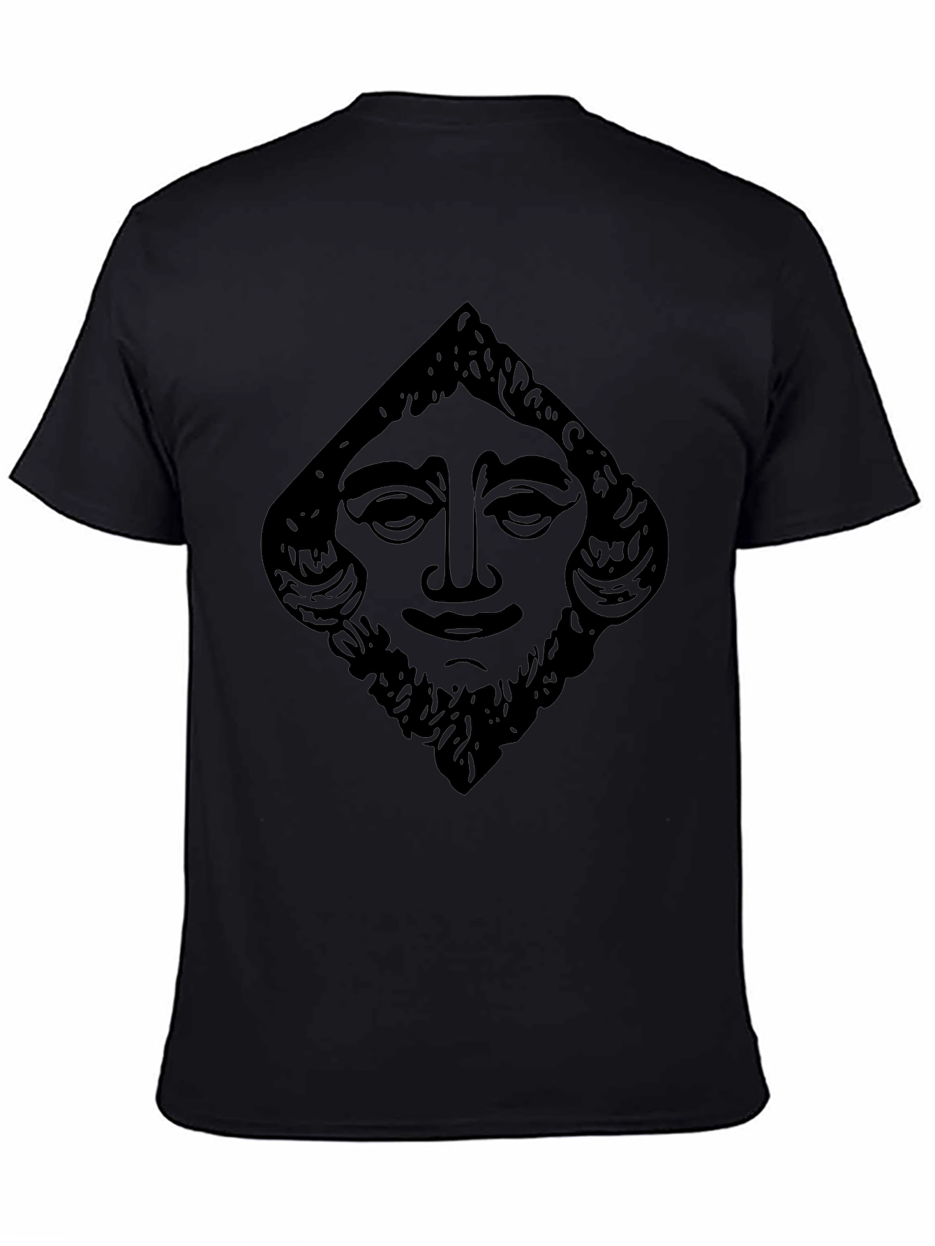 Graphic Tee - Bearded Face Design