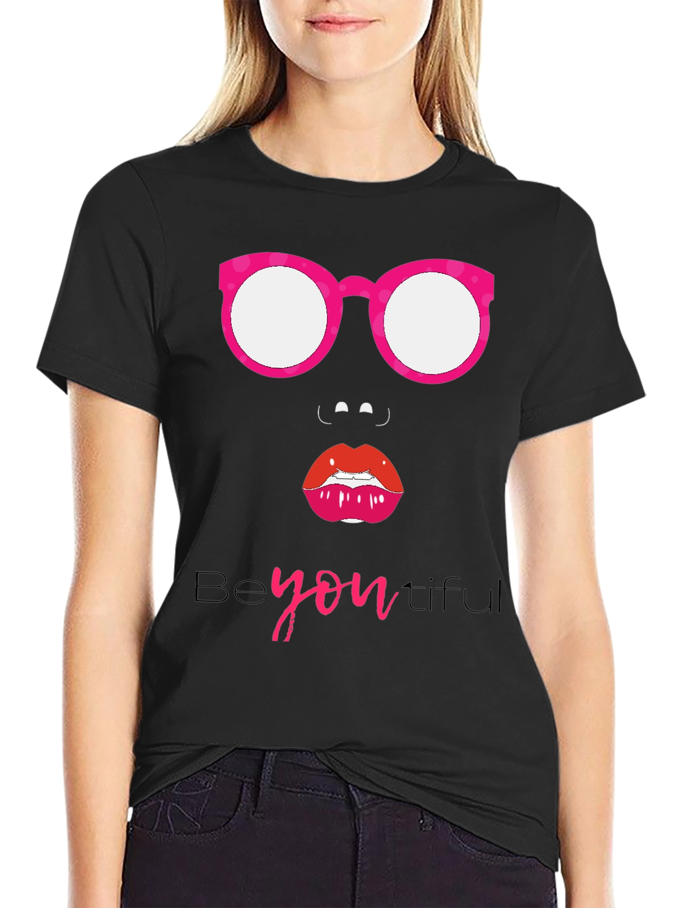Be-YOU-tiful Graphic Tee - Stylish Black T-Shirt