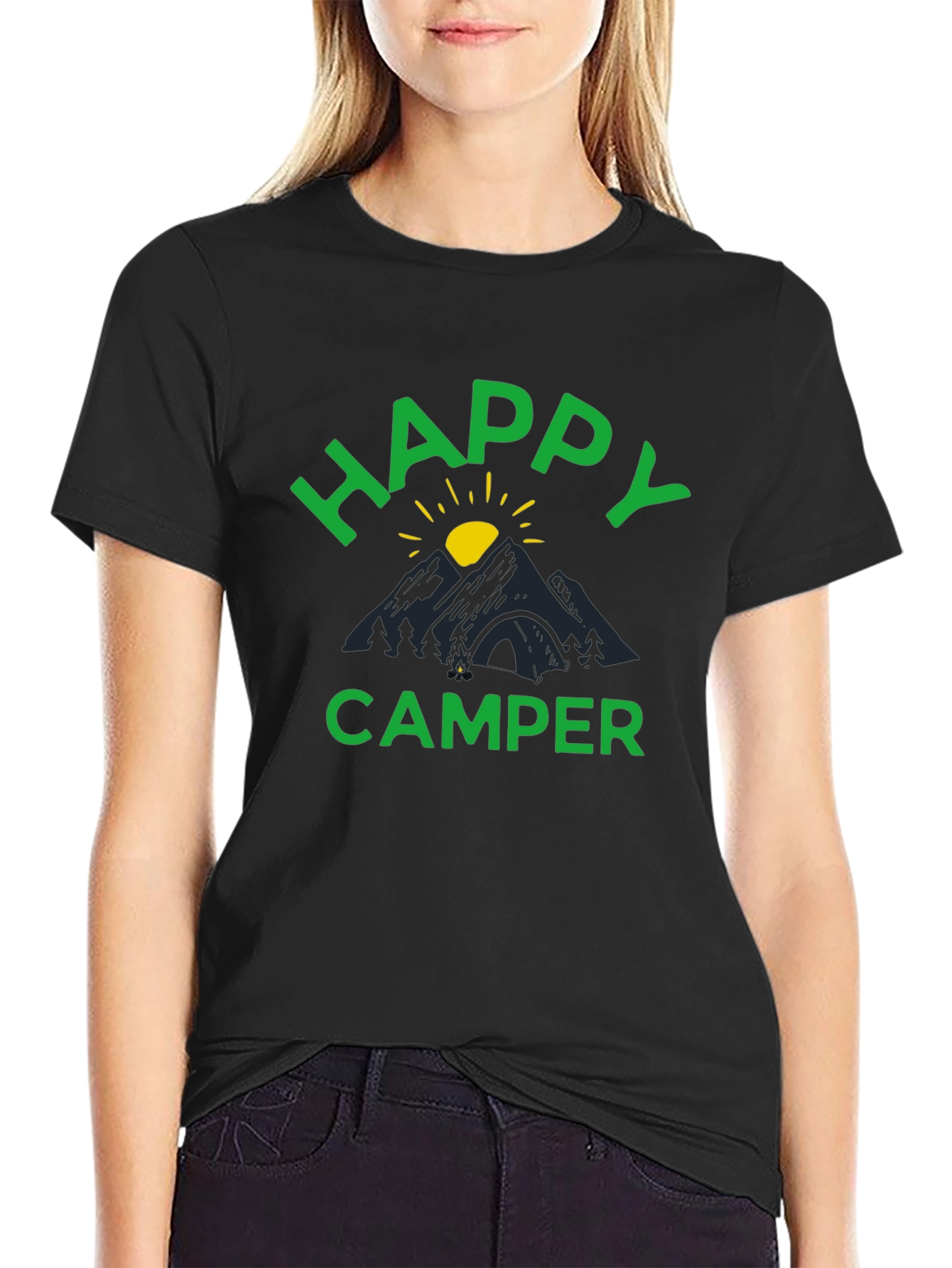 Happy Camper Graphic Tee - Mountain Adventure