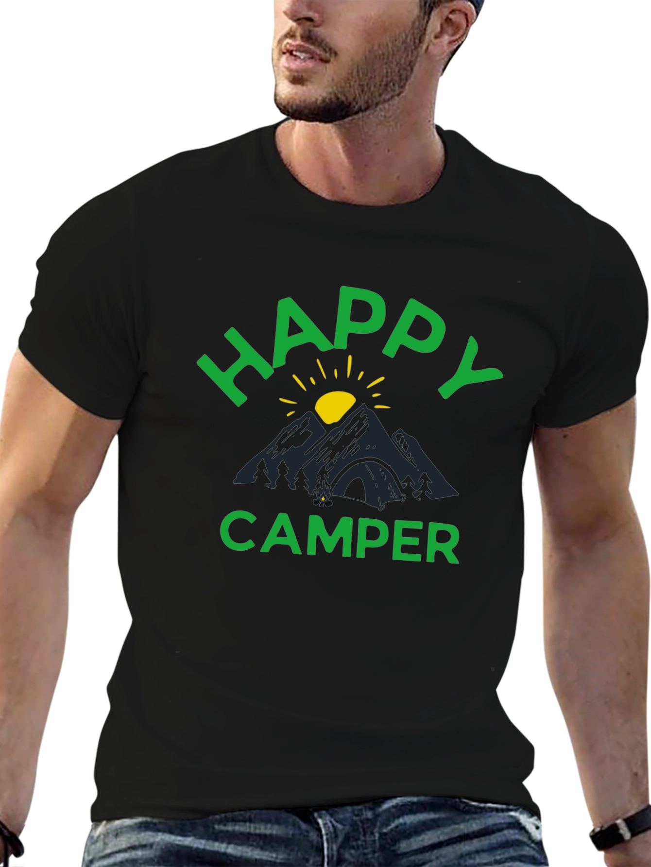 Happy Camper Graphic Tee - Mountain Adventure